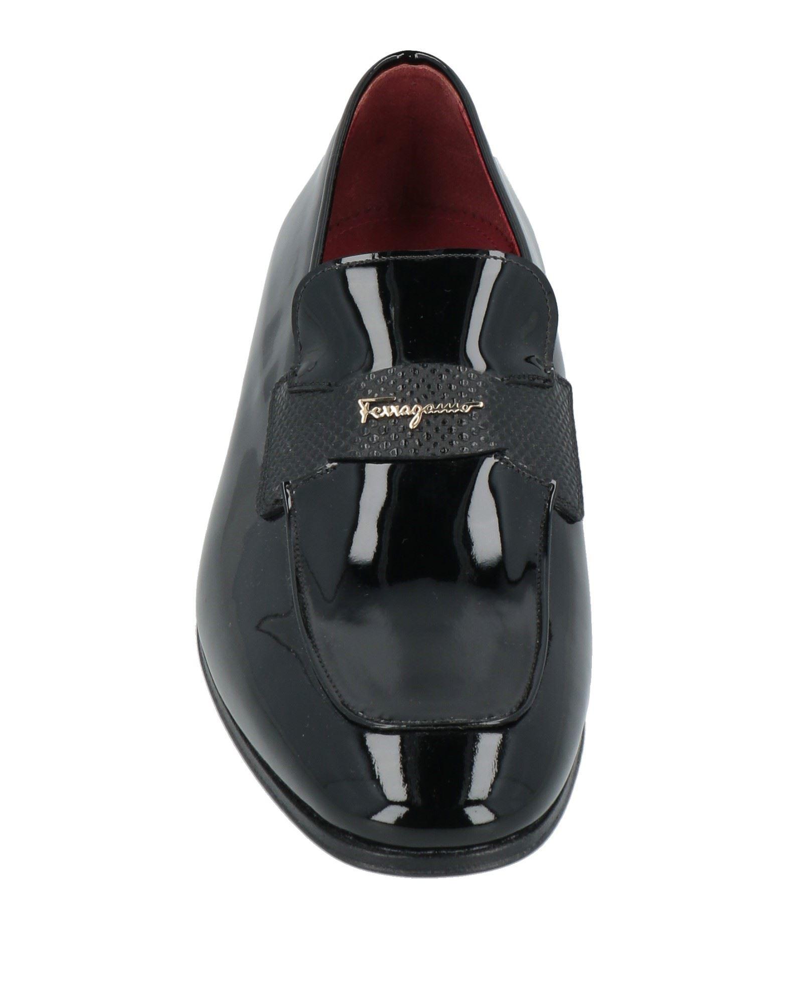 Ferragamo Giuffre Loafers Calfskin in Black for Men | Lyst