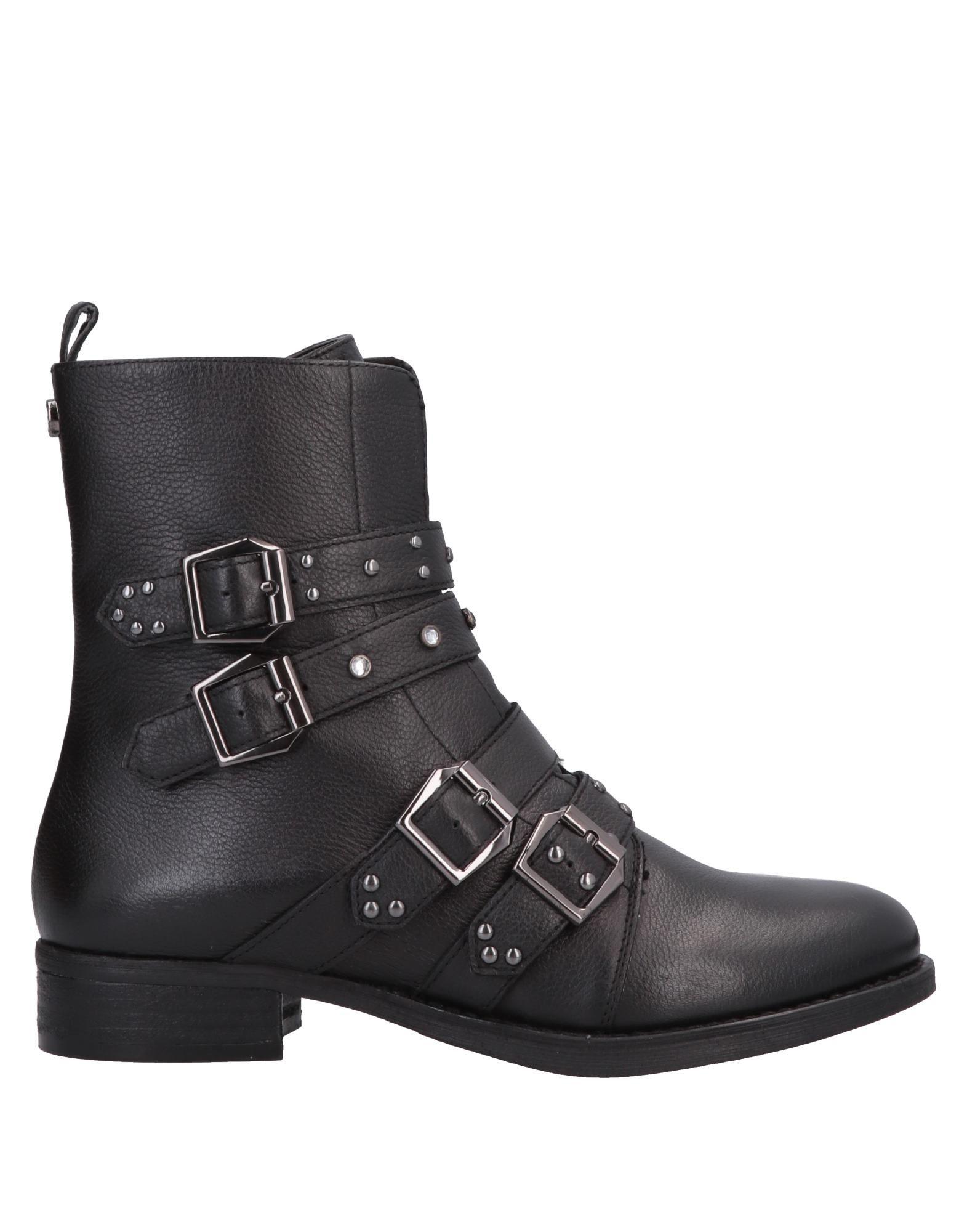 Steve Madden Leather Ankle Boots in Black - Lyst