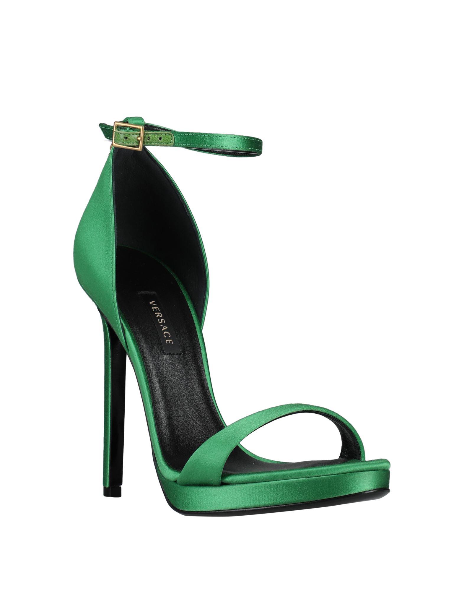 Versace Sandals in Green | Lyst