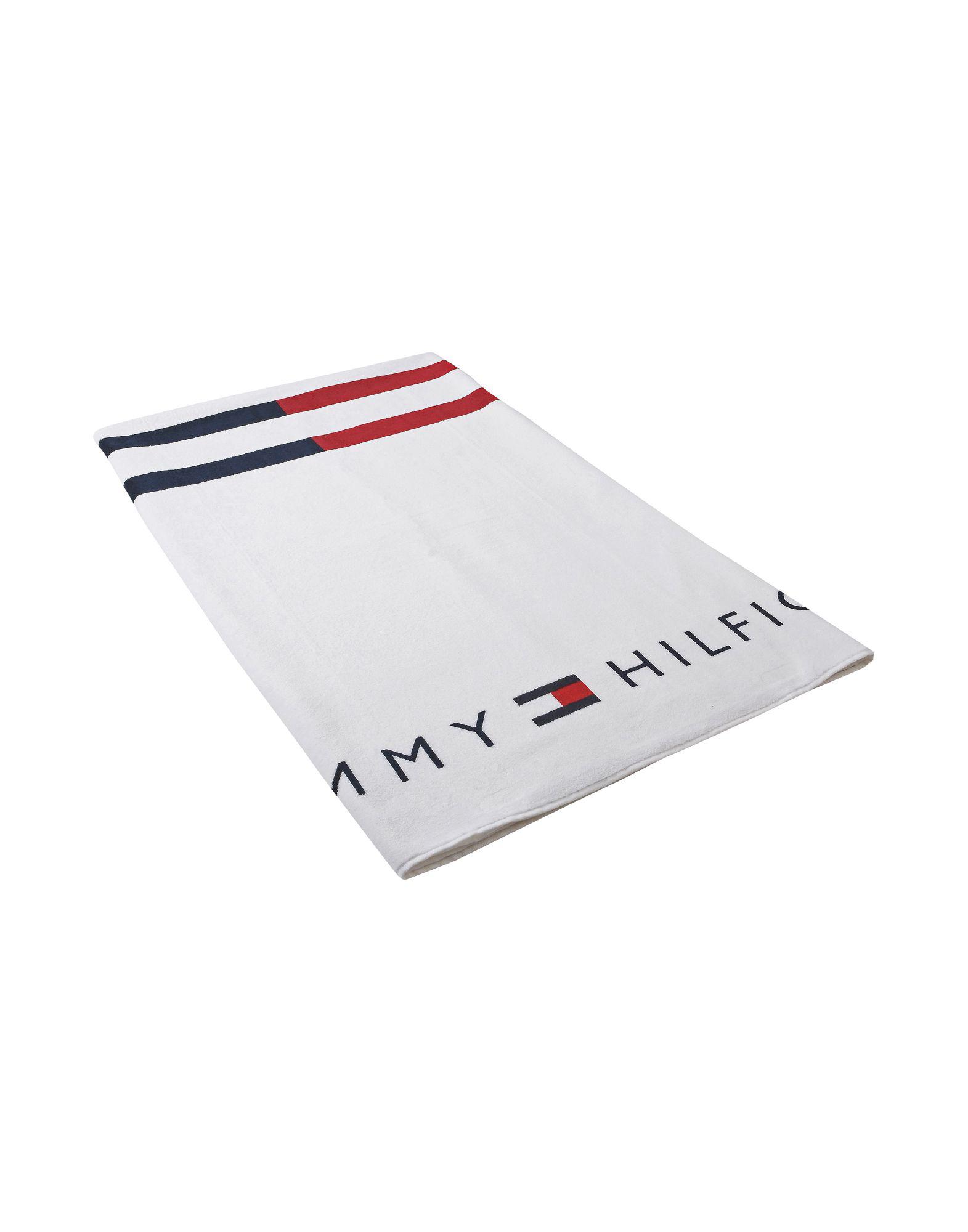 Tommy Hilfiger Cotton Beach Towel in White | Lyst UK