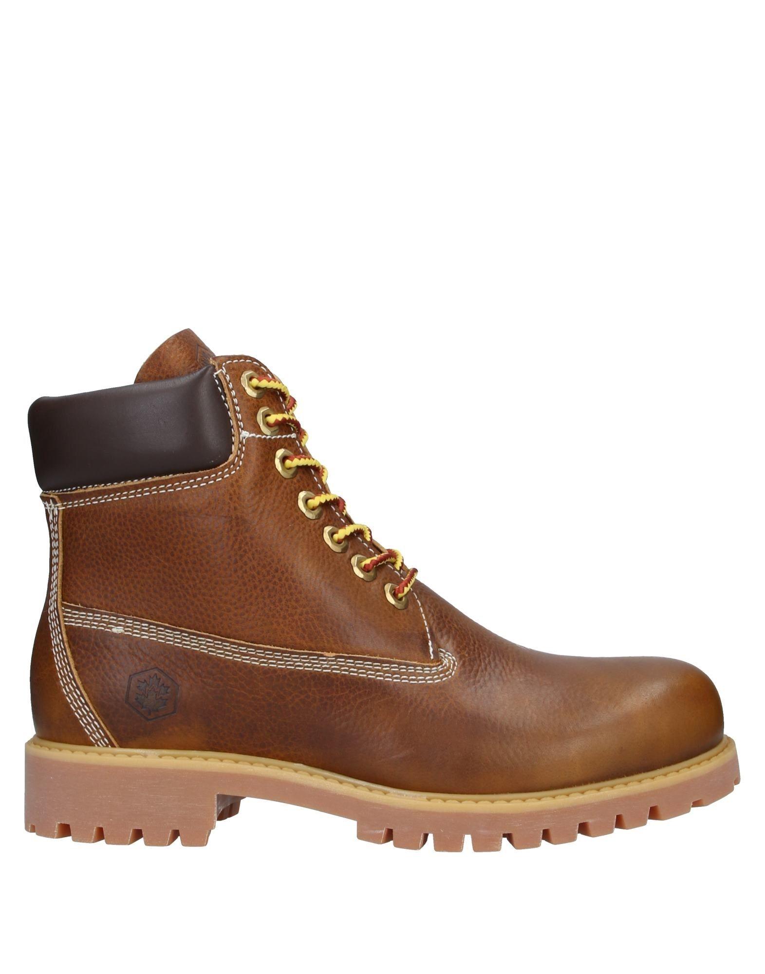 Lumberjack Leather Ankle Boots in Brown for Men - Lyst