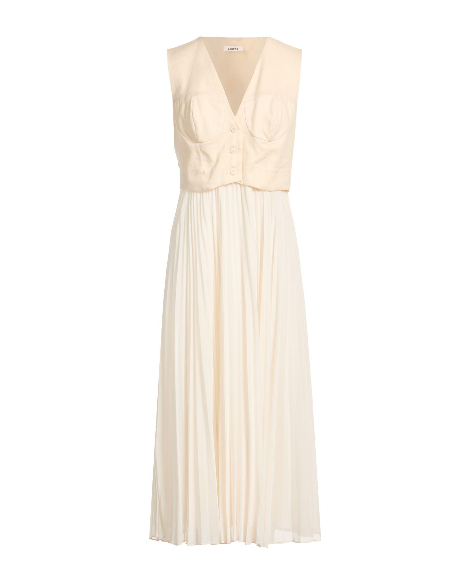 sachin and babi light blue dress Sandro Solena Embroidered Cutout Midi Dress