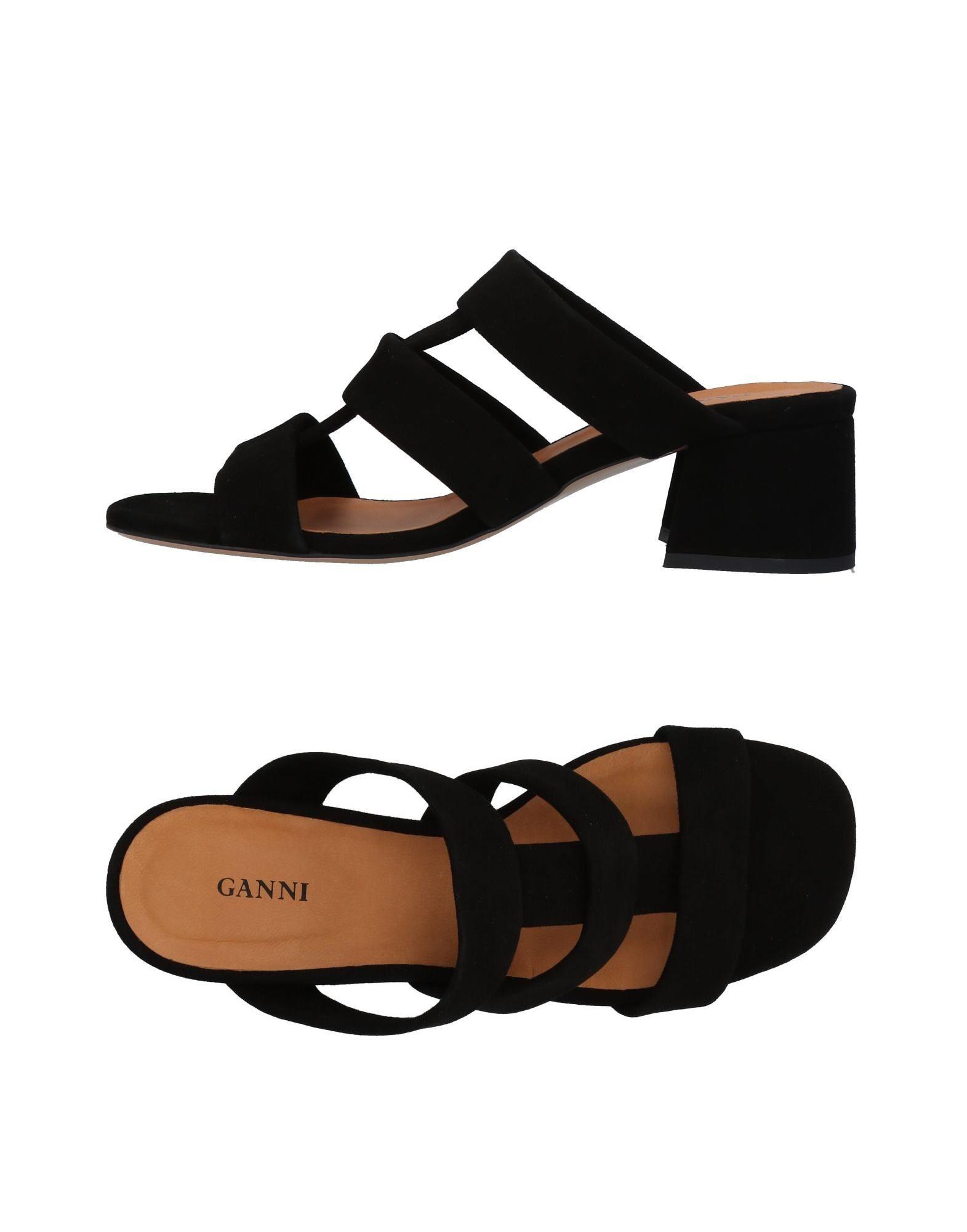 ganni sandals black