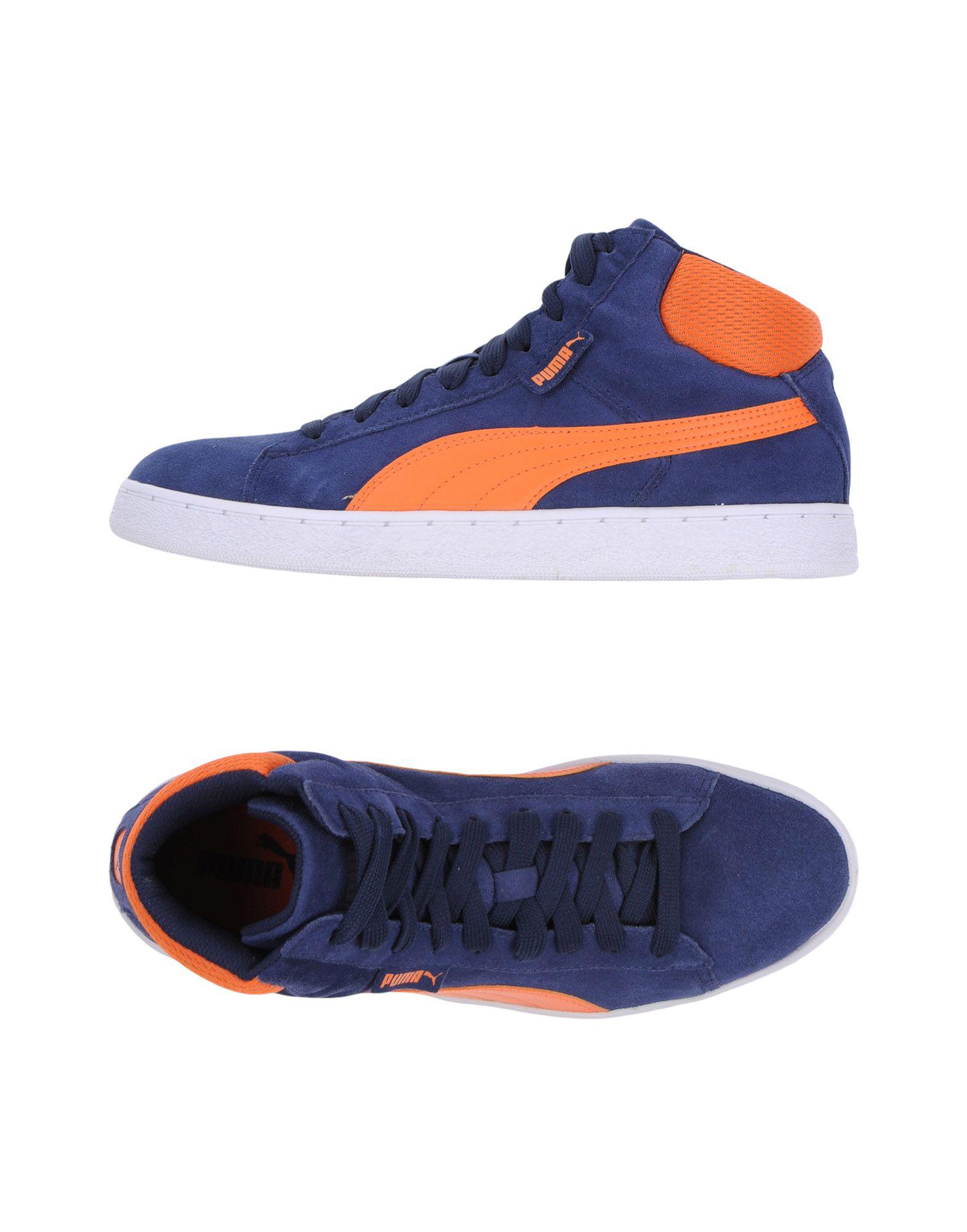 puma dark blue sneakers