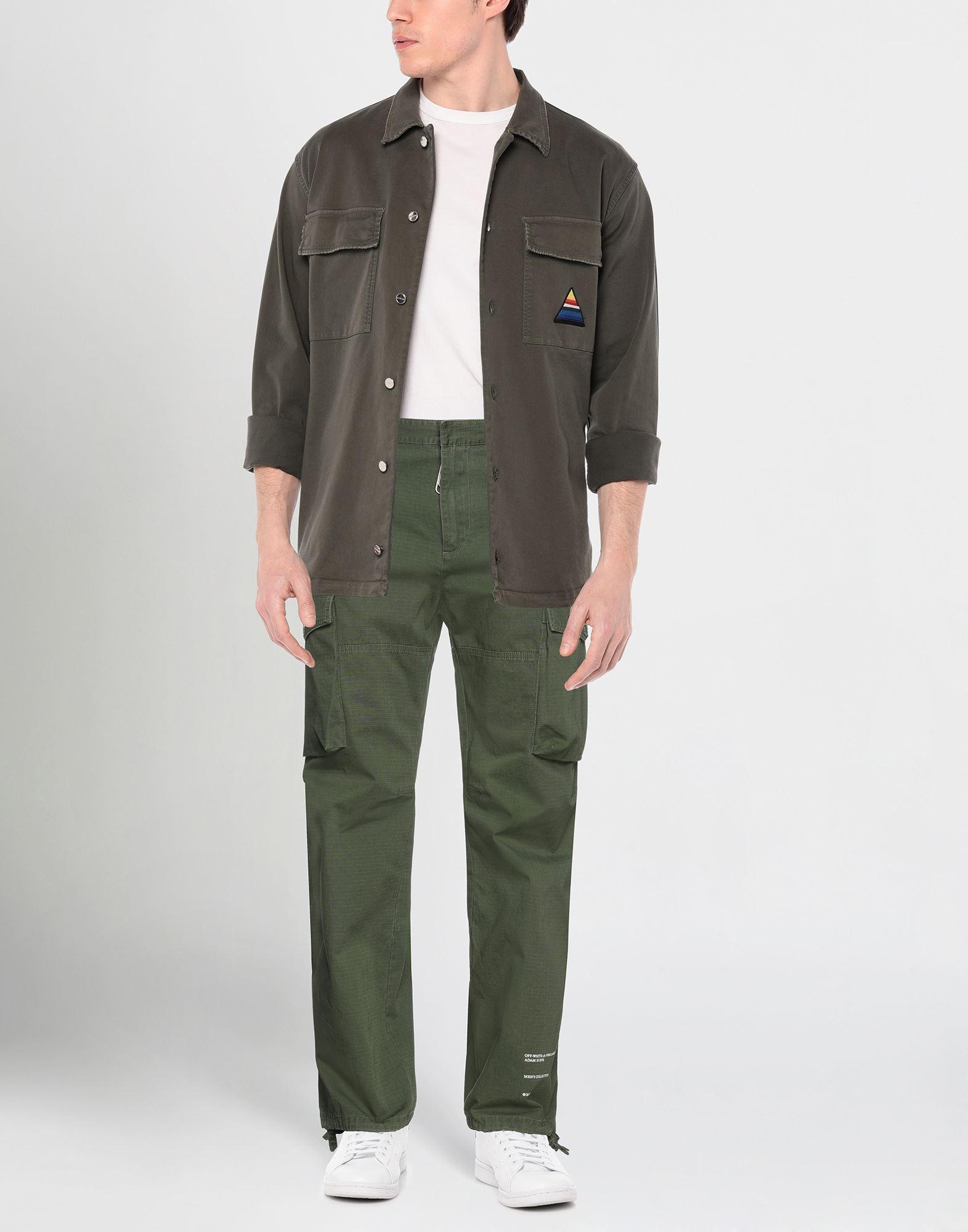 Off-White c/o Virgil Abloh Cotton Pants in Military Green (Green) for Men |  Lyst