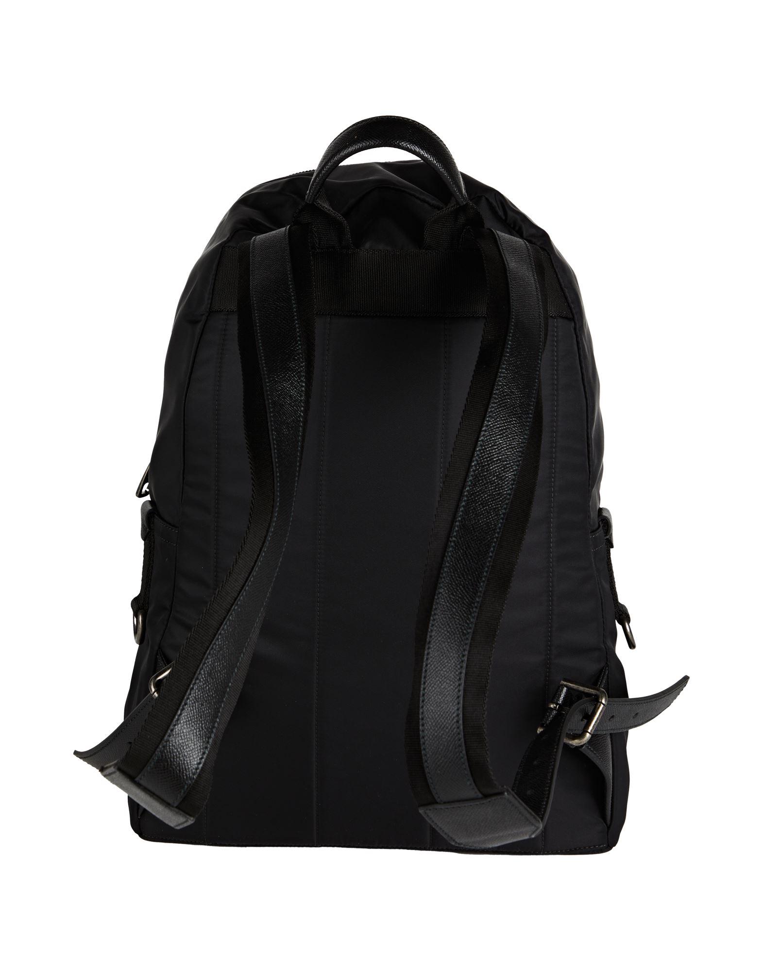 Dolce & Gabbana ブラックバックパック Deerskin backpack with strap in Black for Men