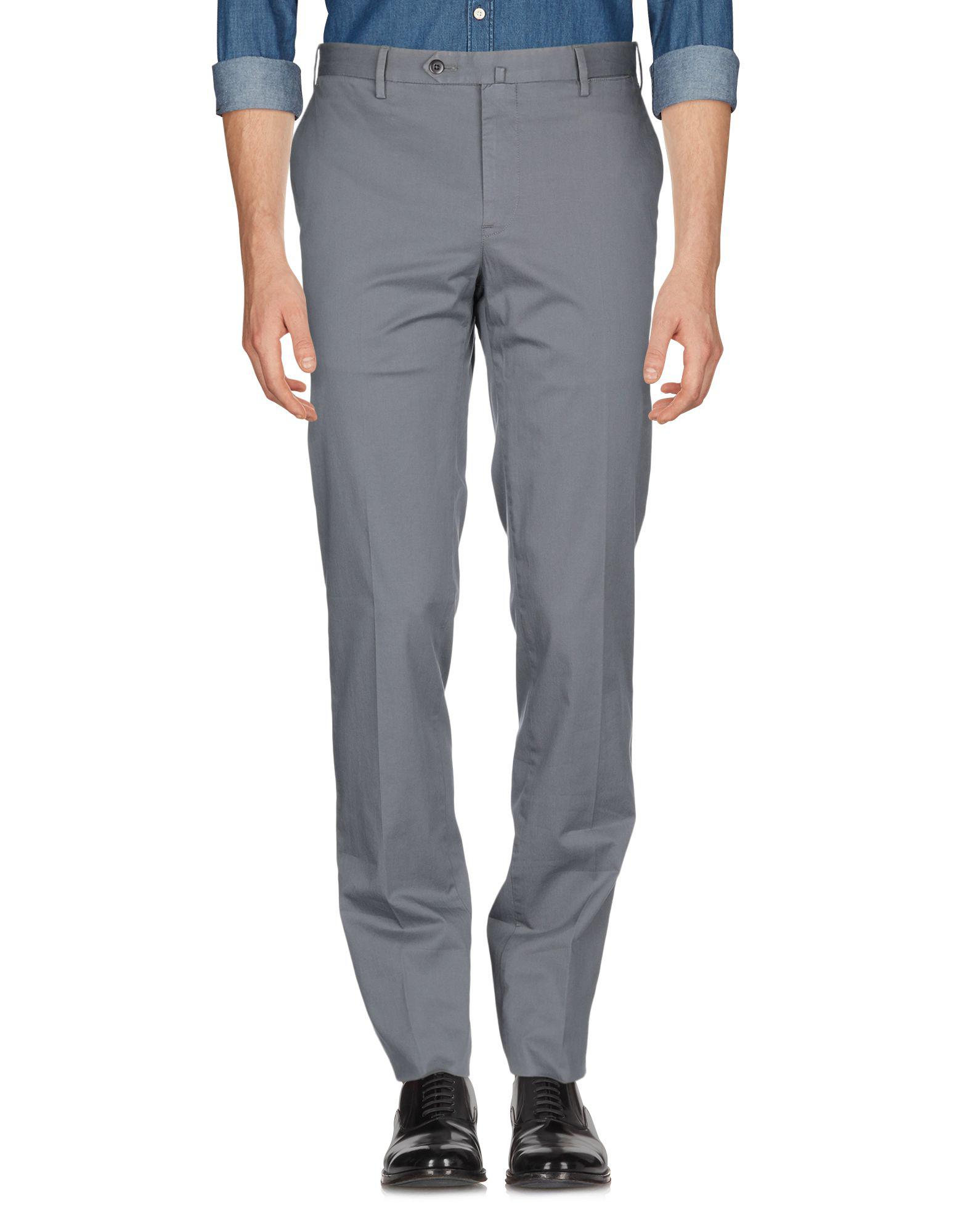 PT01 Cotton Casual Pants in Grey (Gray) for Men - Lyst