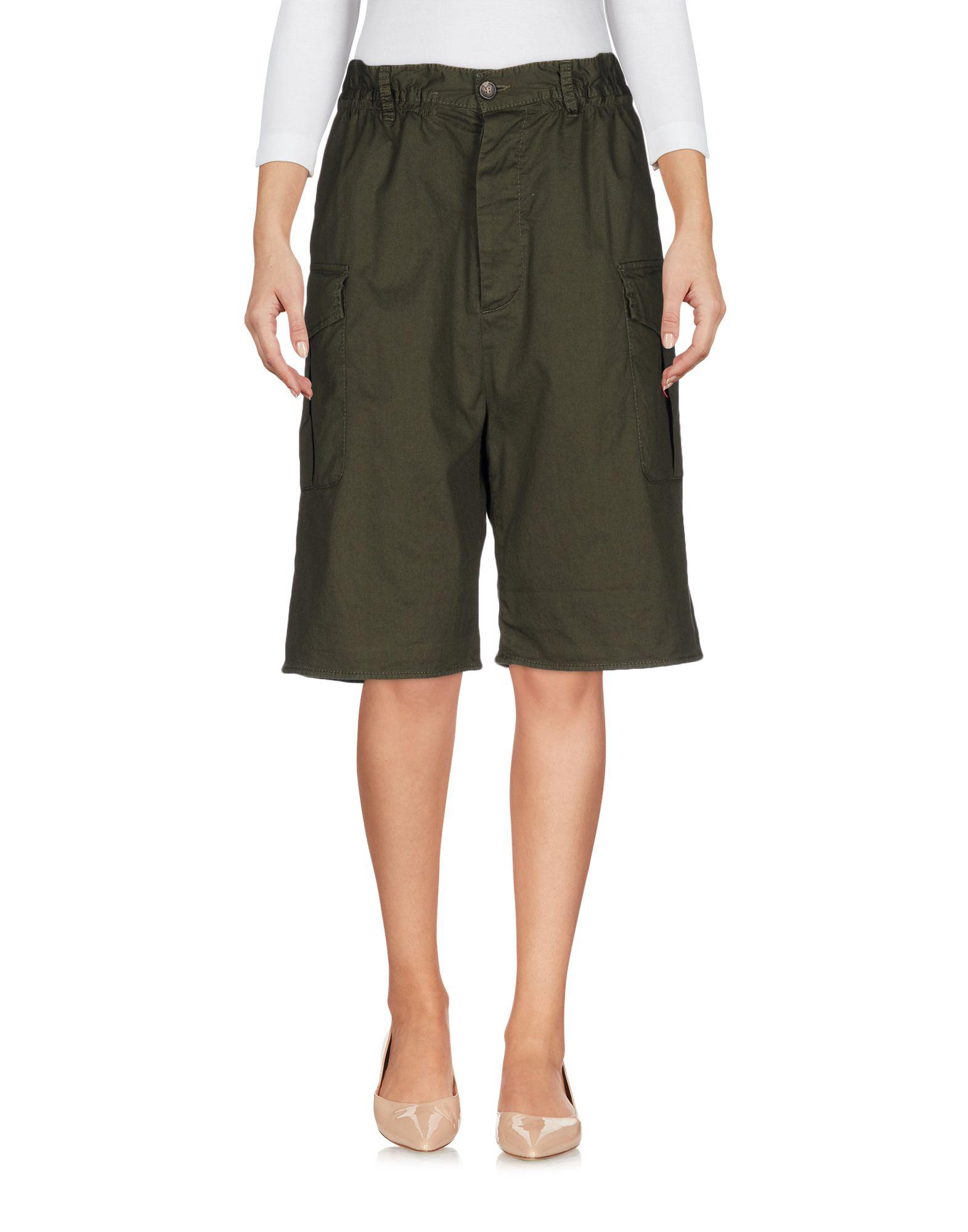 DSquared² Cotton Bermuda Shorts in Military Green (Green) Lyst