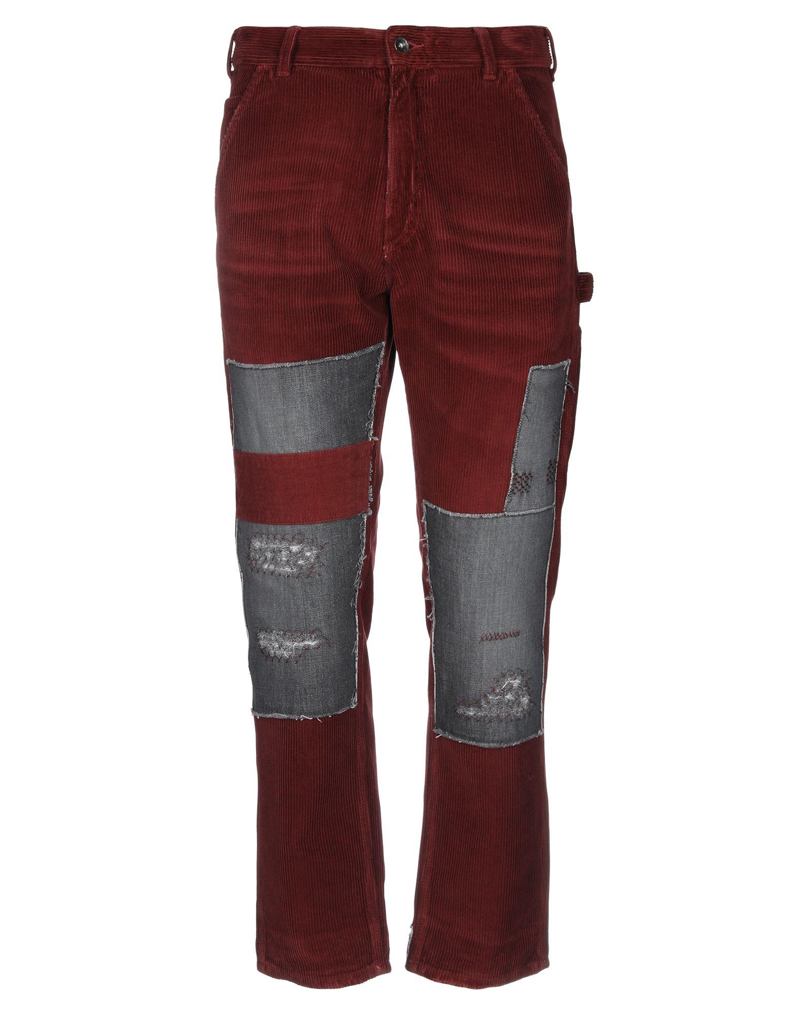 PRPS Velvet Casual Pants in Brick Red (Red) for Men - Lyst