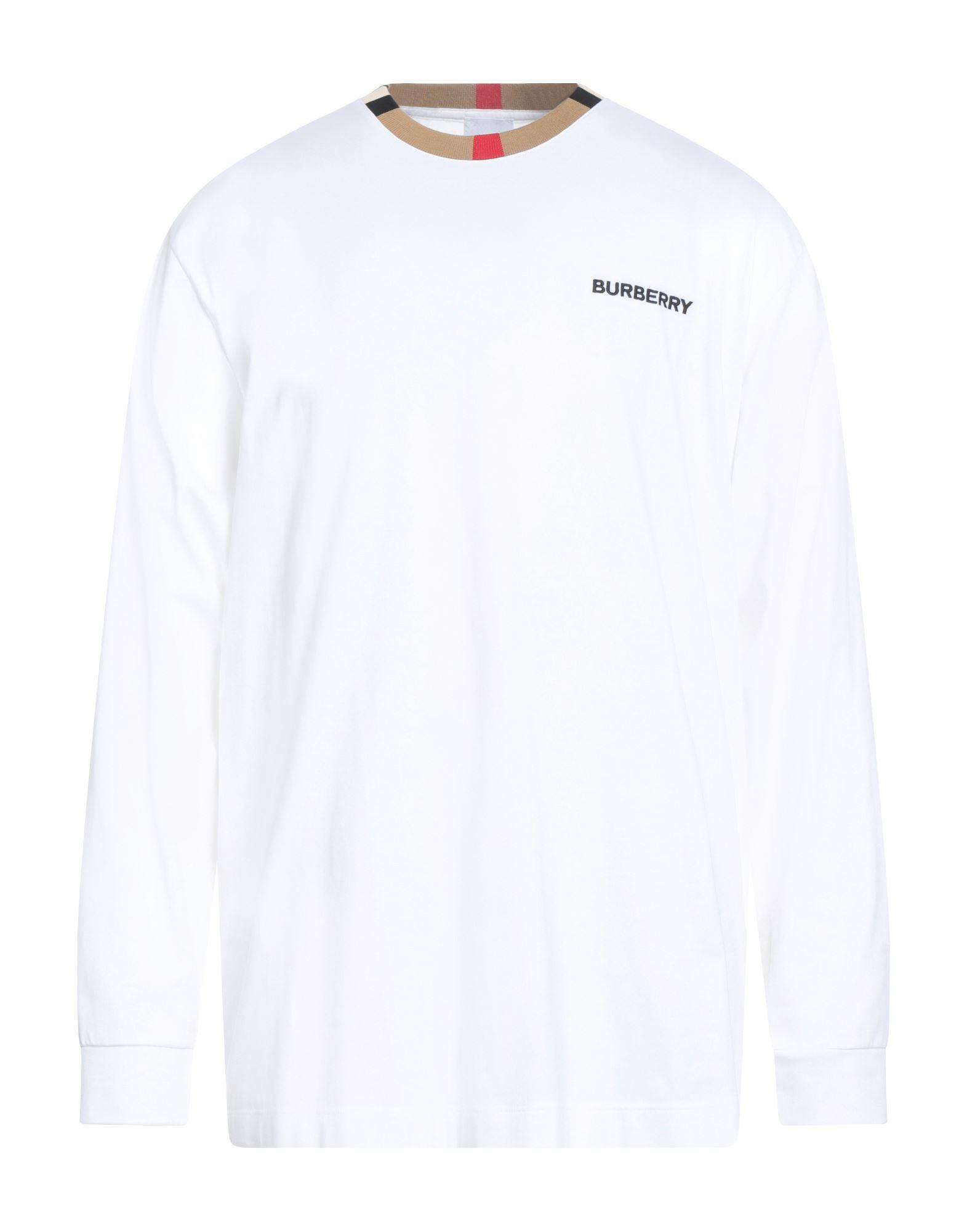 Tシャツ・カットソー Burberry Long Sleeve Crew Neck T-Shirt Burberry Long Sleeve Icon T-shirt Black Men's - US