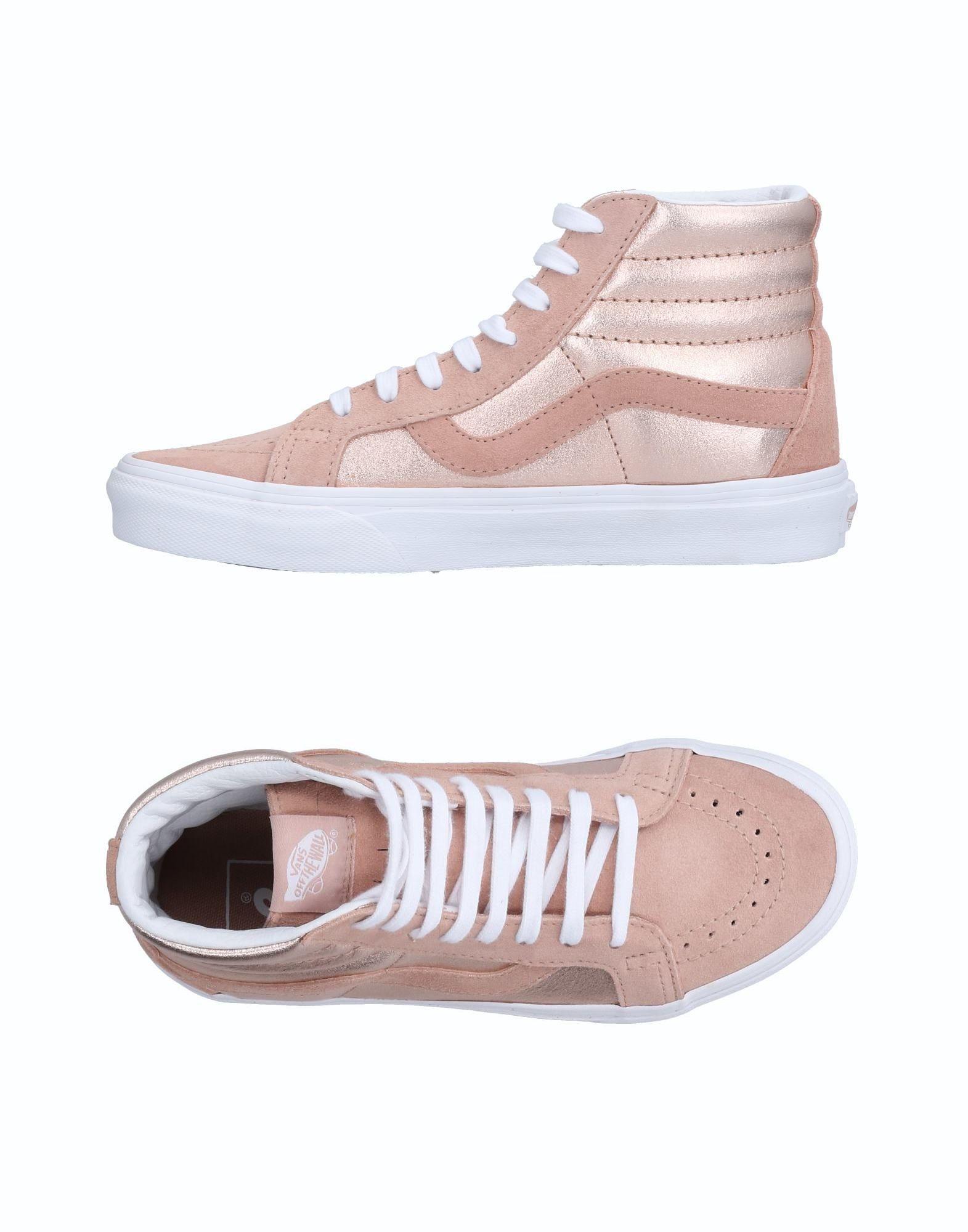 pastel pink high top vans