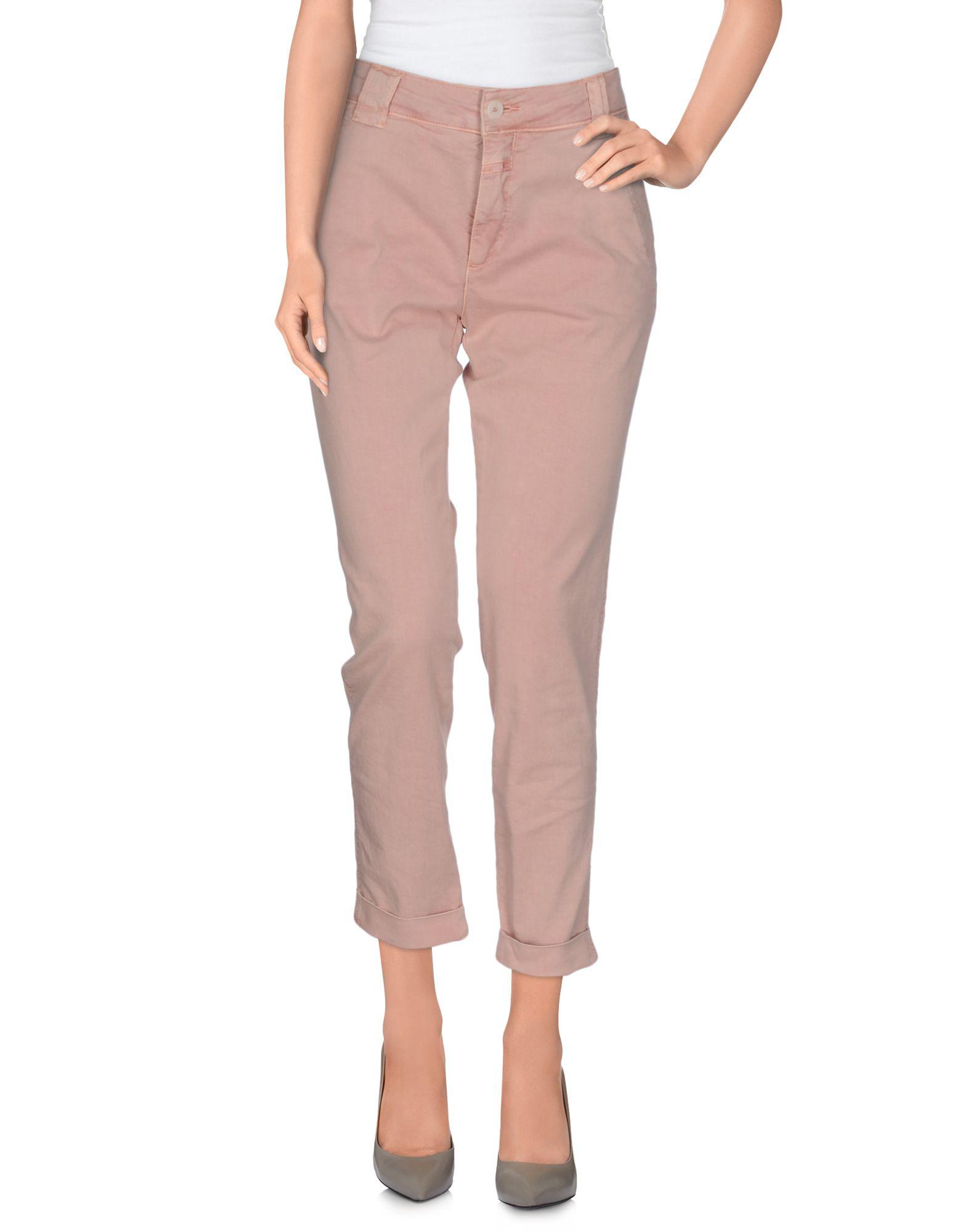 Closed Cotton Casual Pants in Pink - Lyst