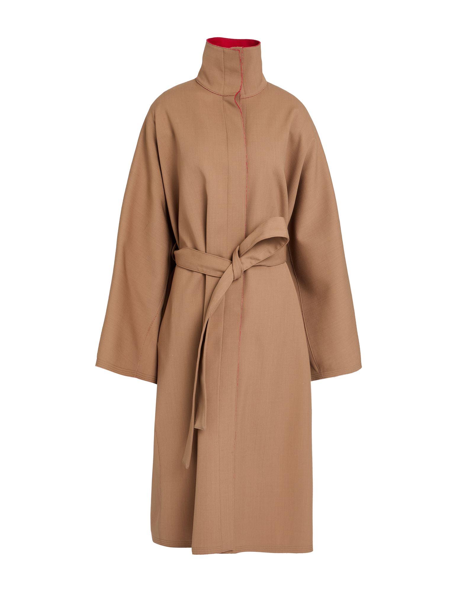 コート QUIRA SS22 Embroidered wool overcoat (Q805WW Q0041) Quira Wool overcoat with embroidered belt and checks | The
