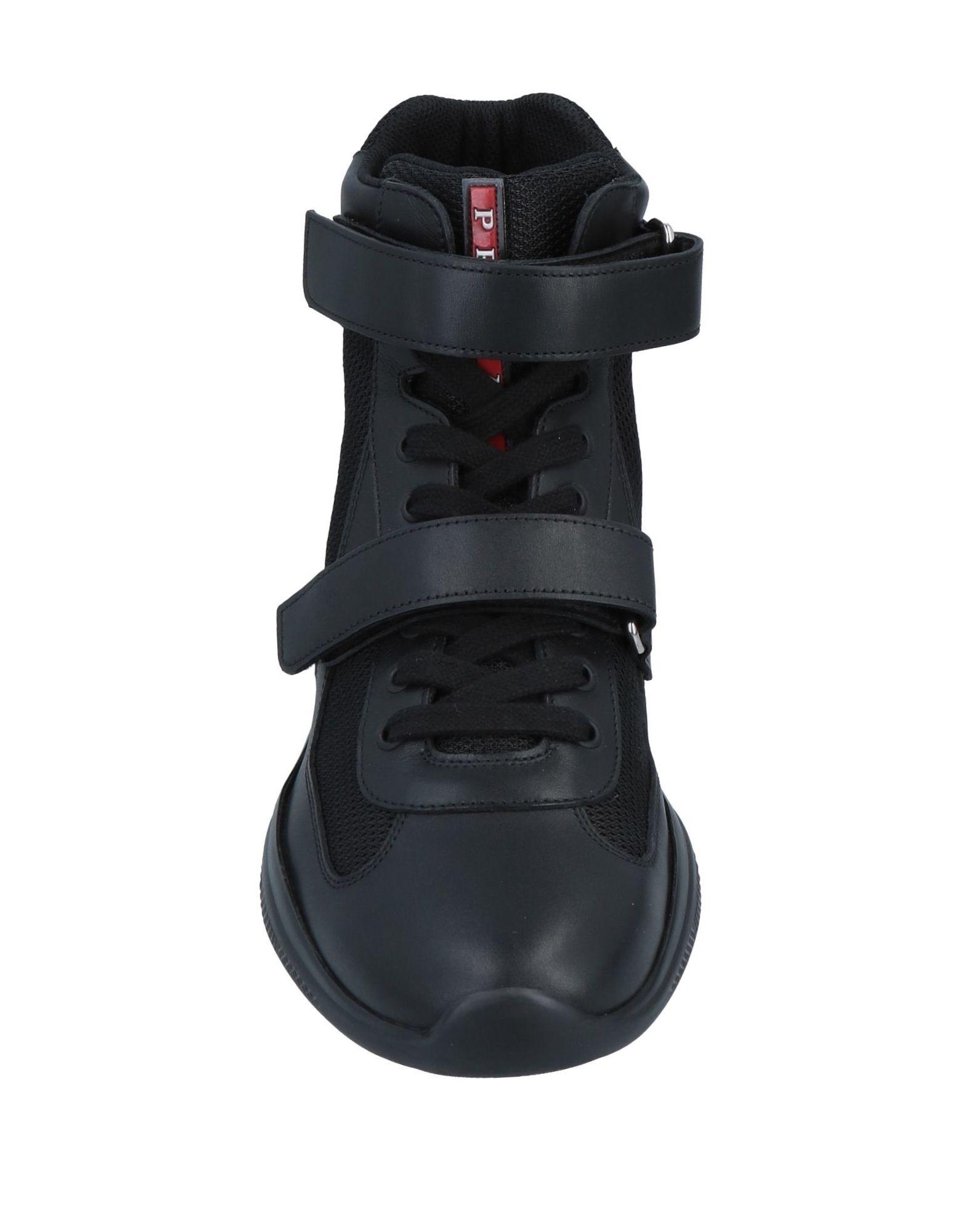prada linea rossa sneakers black