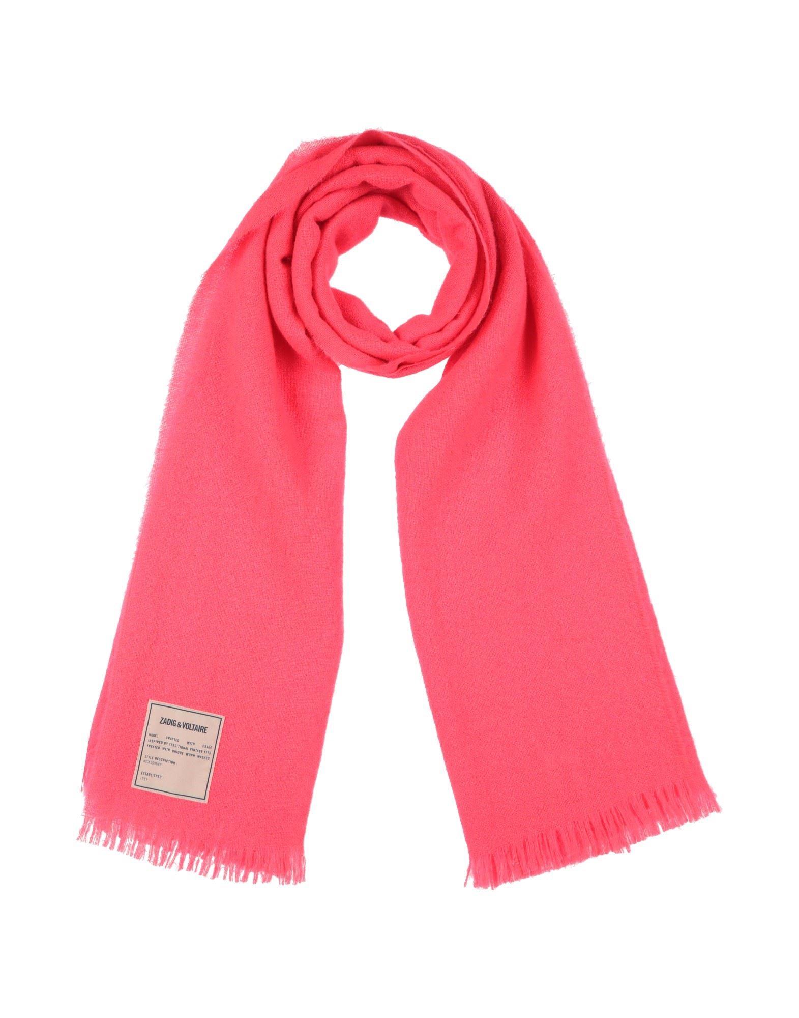 Zadig Voltaire Scarf Acrylic, Polyamide, Mohair Wool in Red