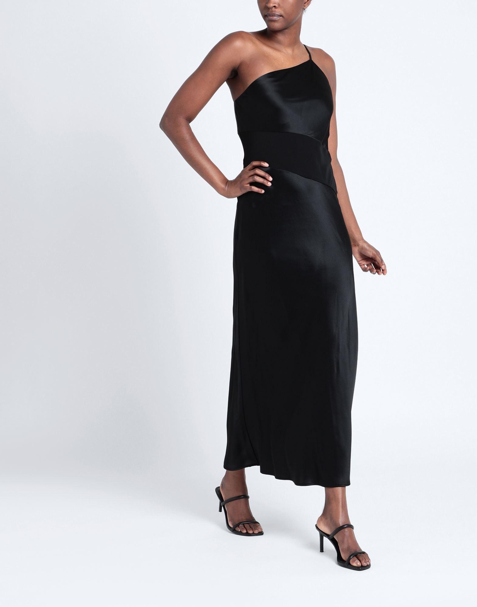 calvin klein black halter dress CALVIN KLEIN Cotton-Knit Halter Dress Size L