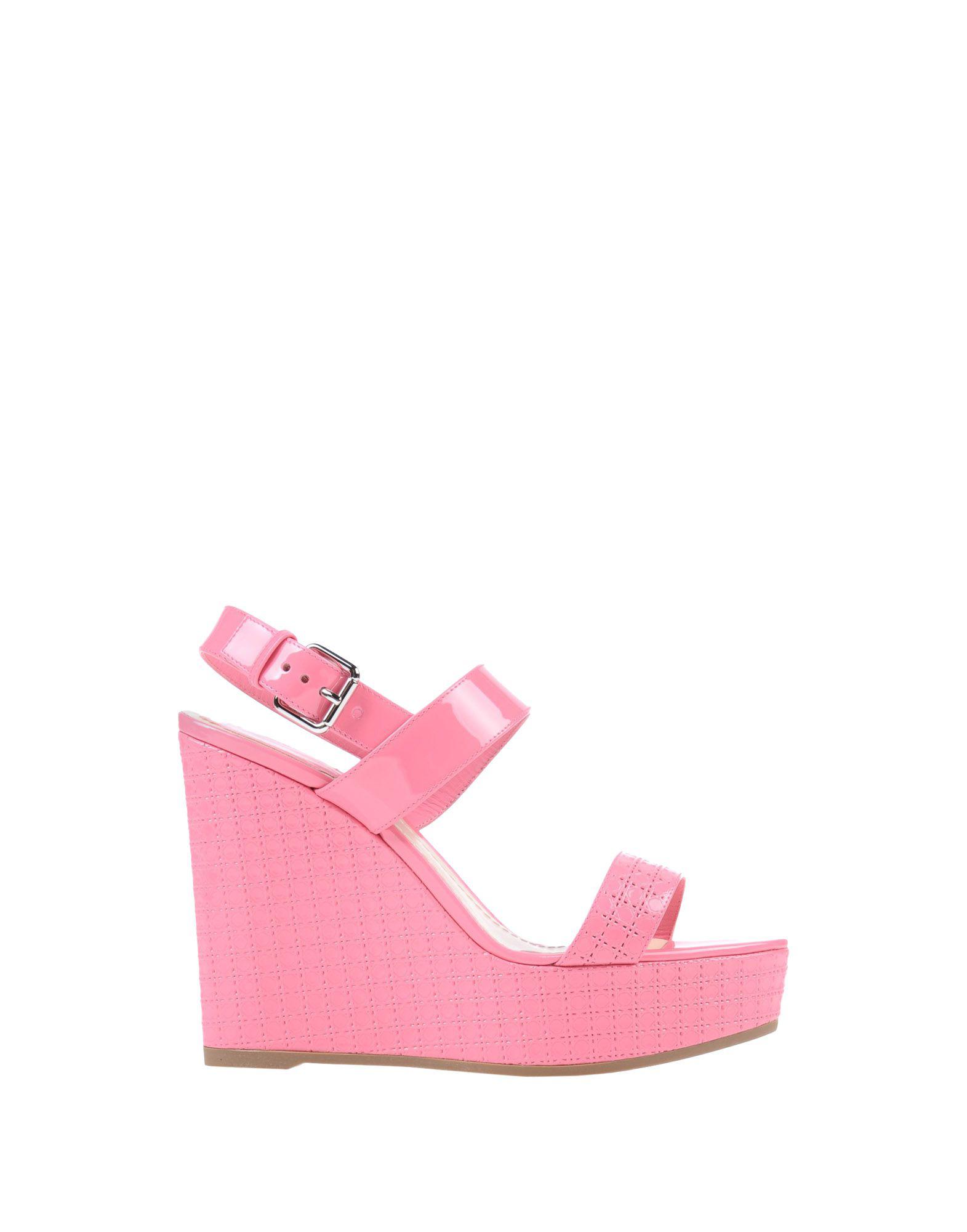 Dior Leather Sandals in Pink - Lyst