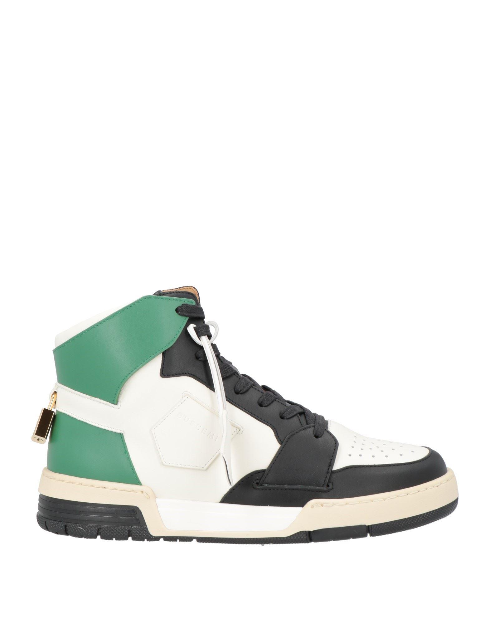Men’s Buscemi Strada Leather Sneakers EU 45/US 12 White Black Neon Low Top Lace BUSCEMI Sneakers for Men for Sale | Shop Men main image 2