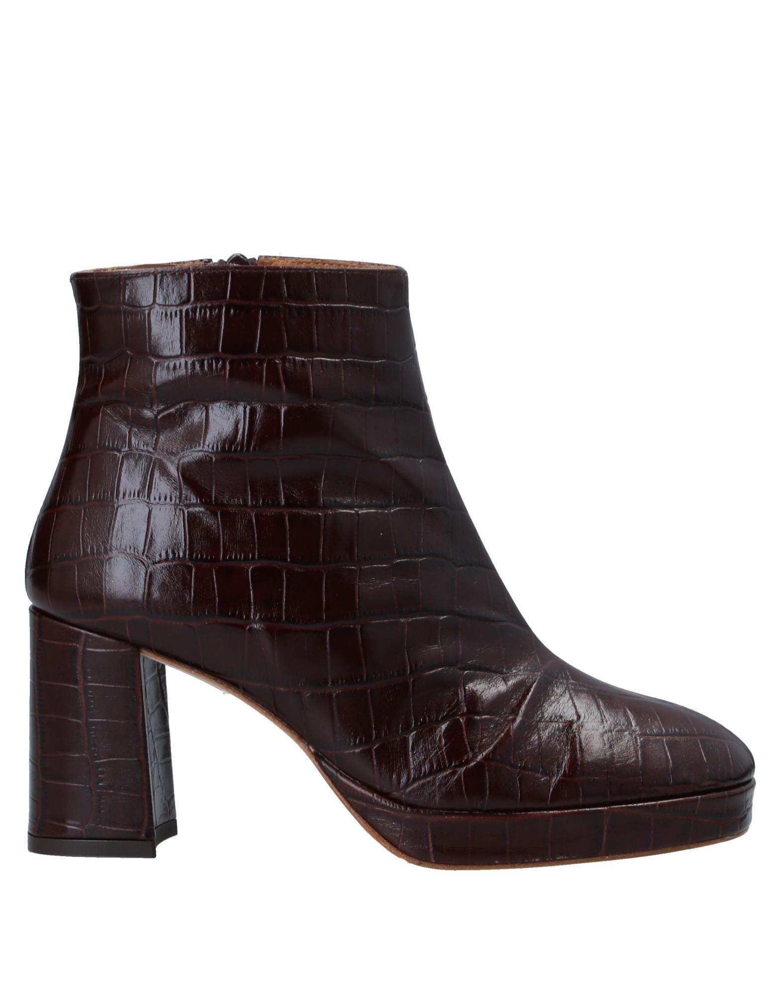 Miista Leather Ankle Boots in Dark Brown (Brown) - Lyst