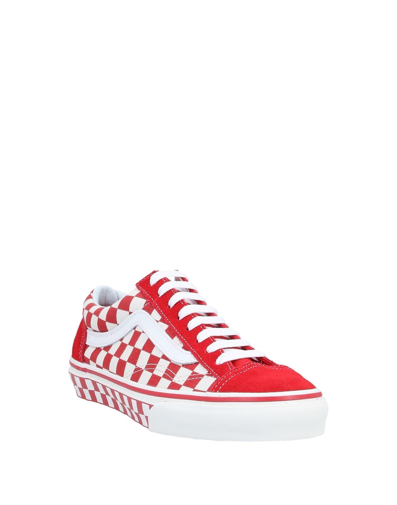 vans red low tops