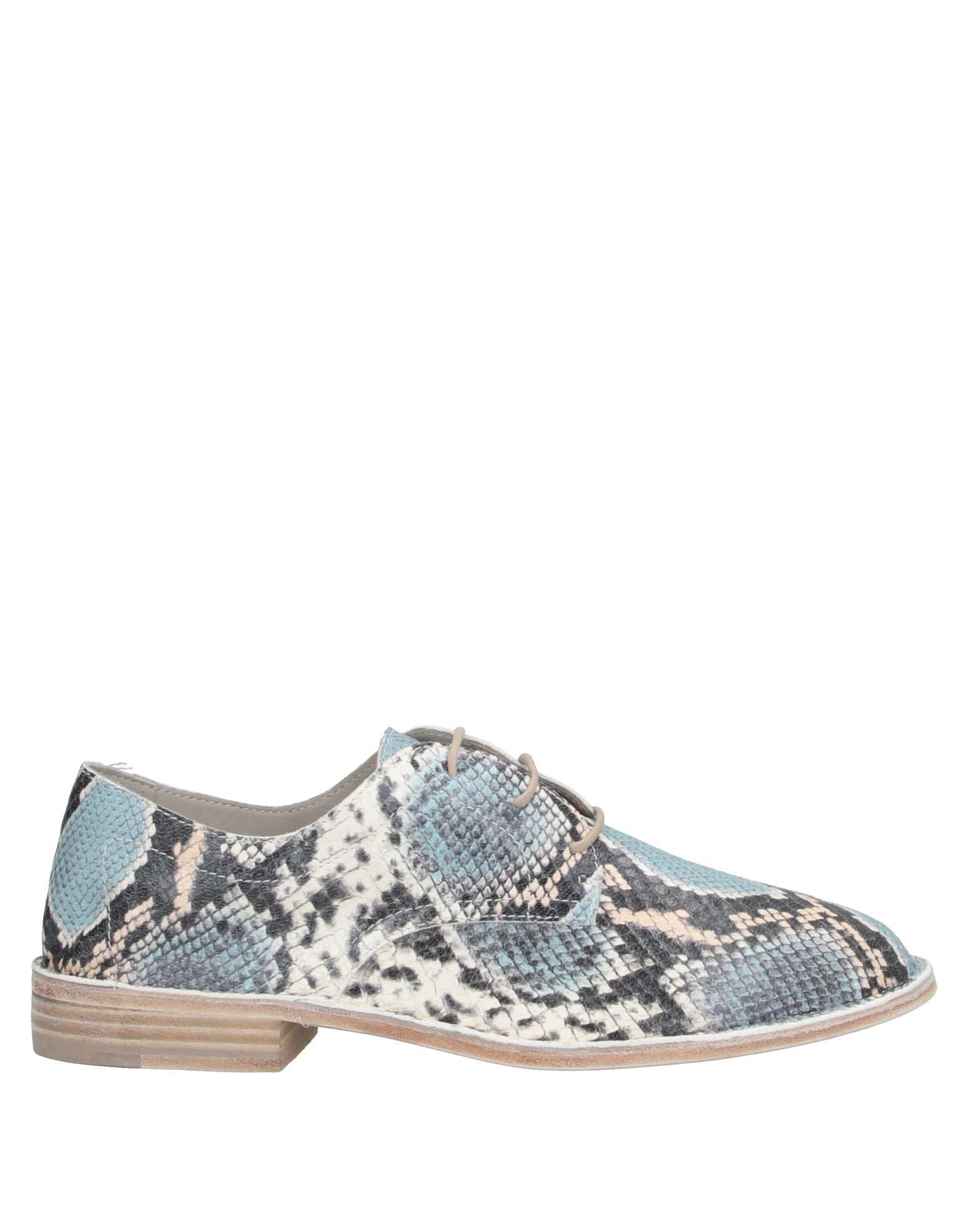 Vic Matié Leather Laceup Shoe in Sky Blue (Blue) Lyst