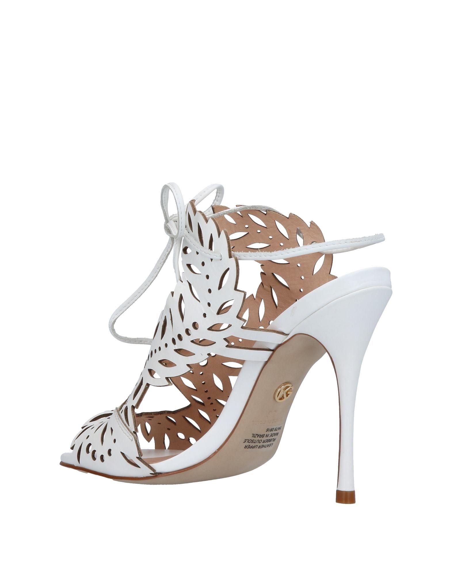 kurt geiger white flat sandals