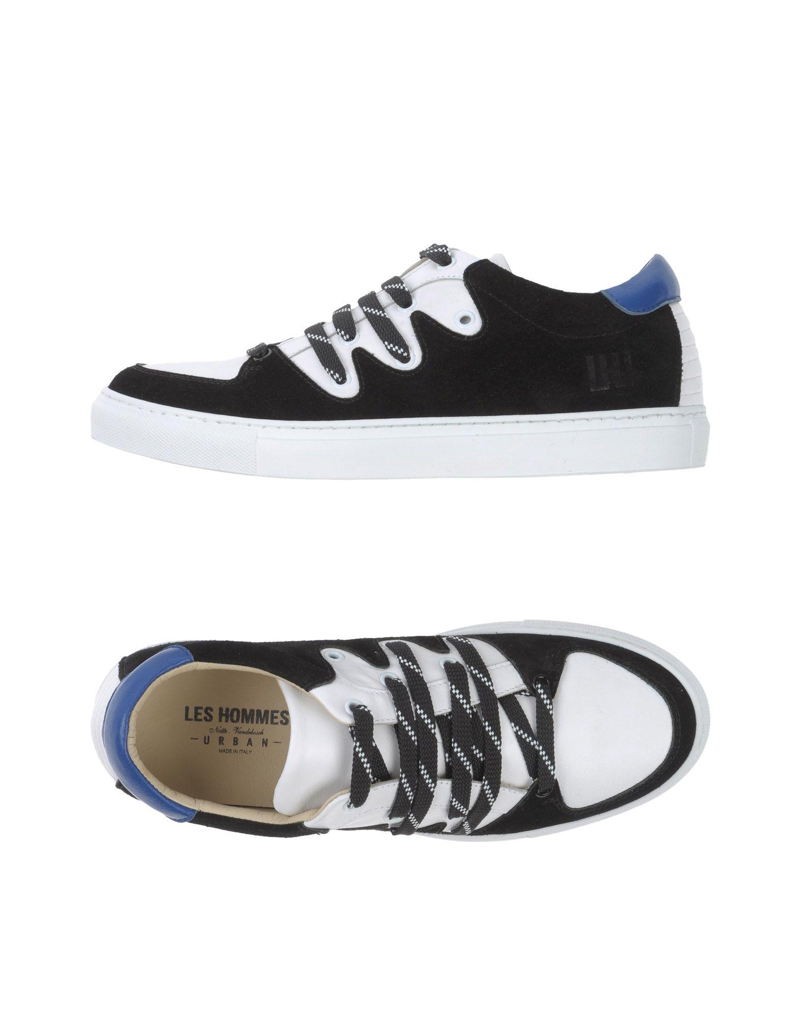 Les Hommes Leather Low-tops & Sneakers in Black for Men - Lyst