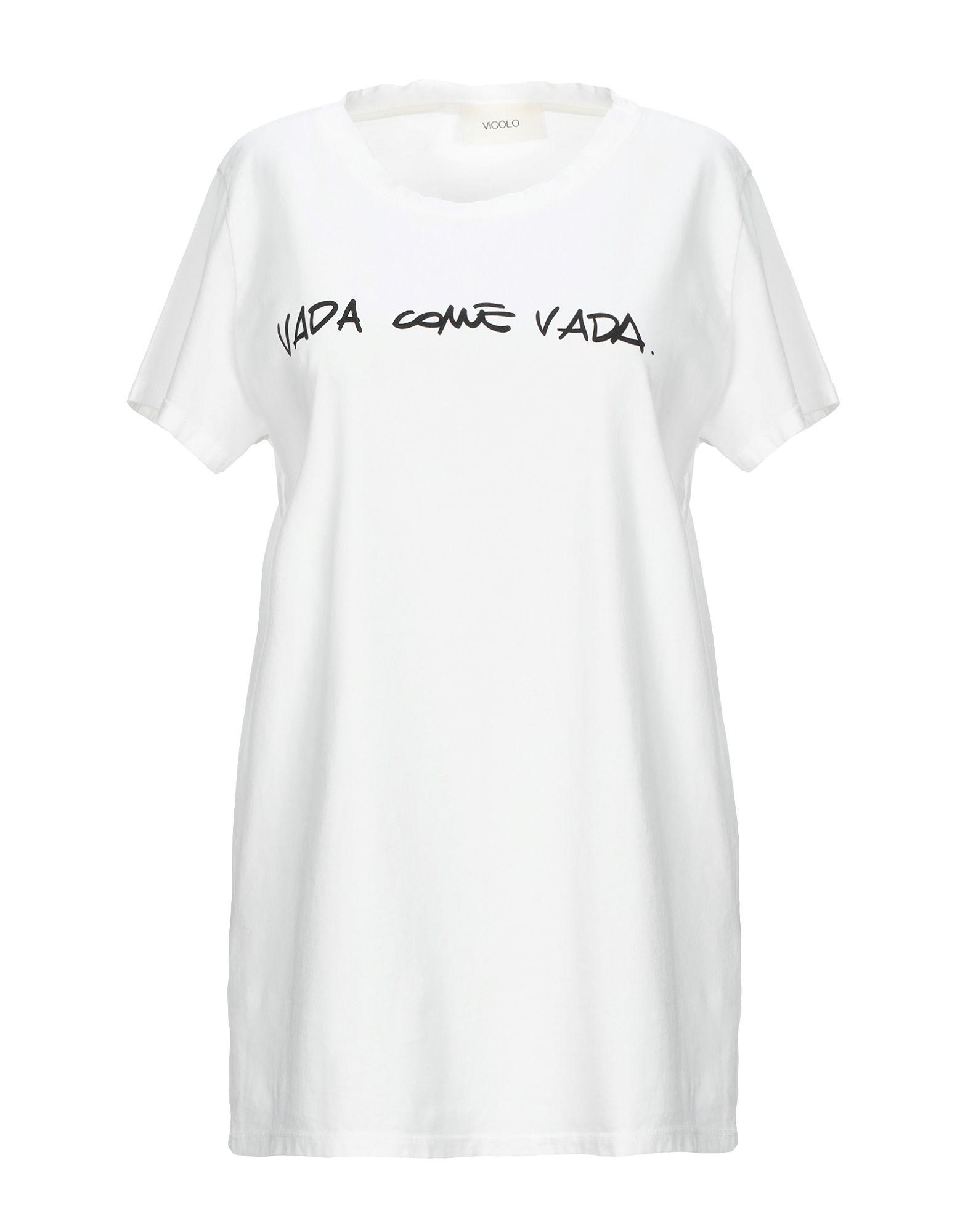 ViCOLO Cotton T-shirt in Ivory (White) - Save 51% - Lyst
