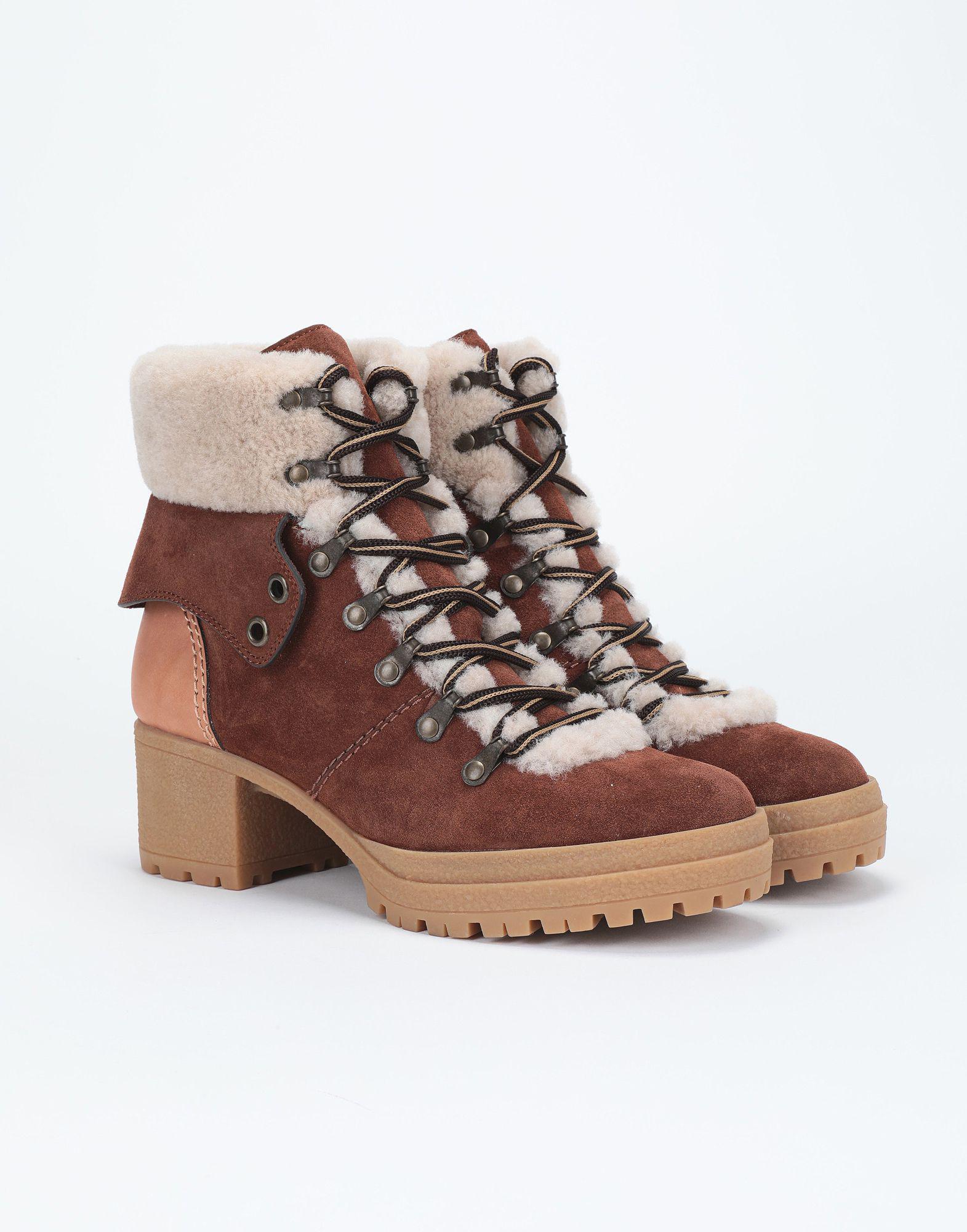 See By Chloé Rubber Ankle Boots in Brown - Lyst