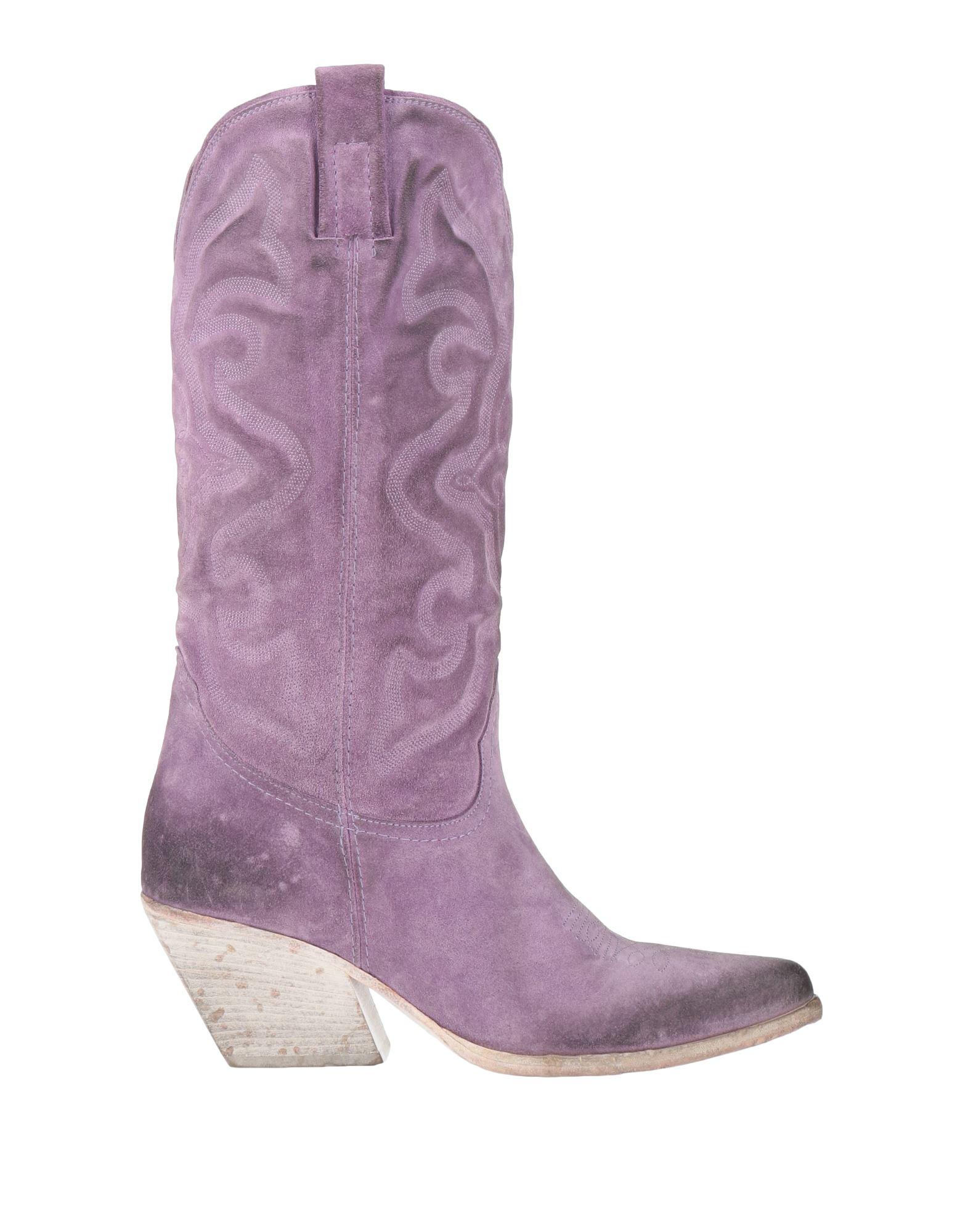 Elena Iachi Knee Boots in Purple | Lyst
