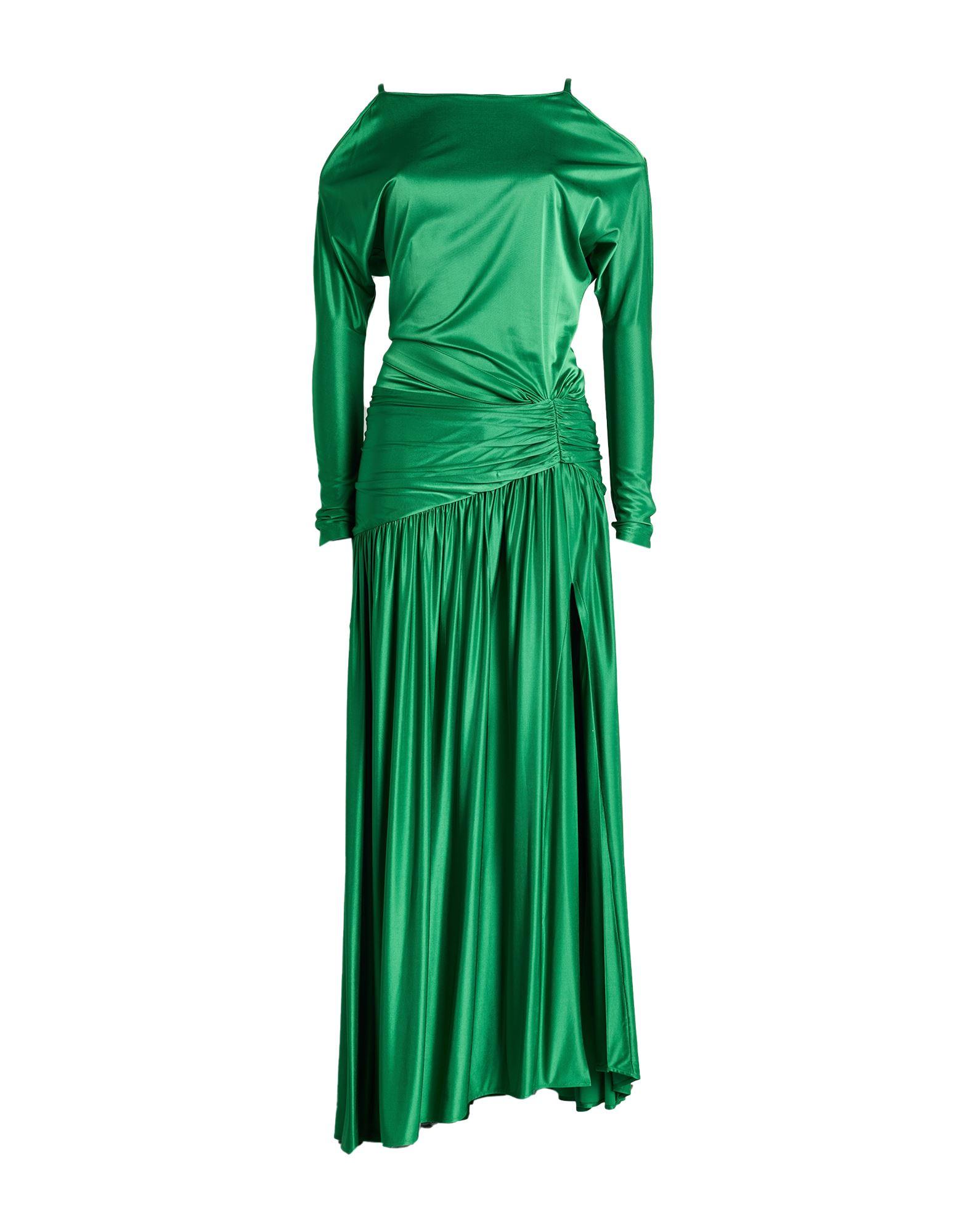 green rabanne dress Rabanne Ruched Jersey Midi Dress