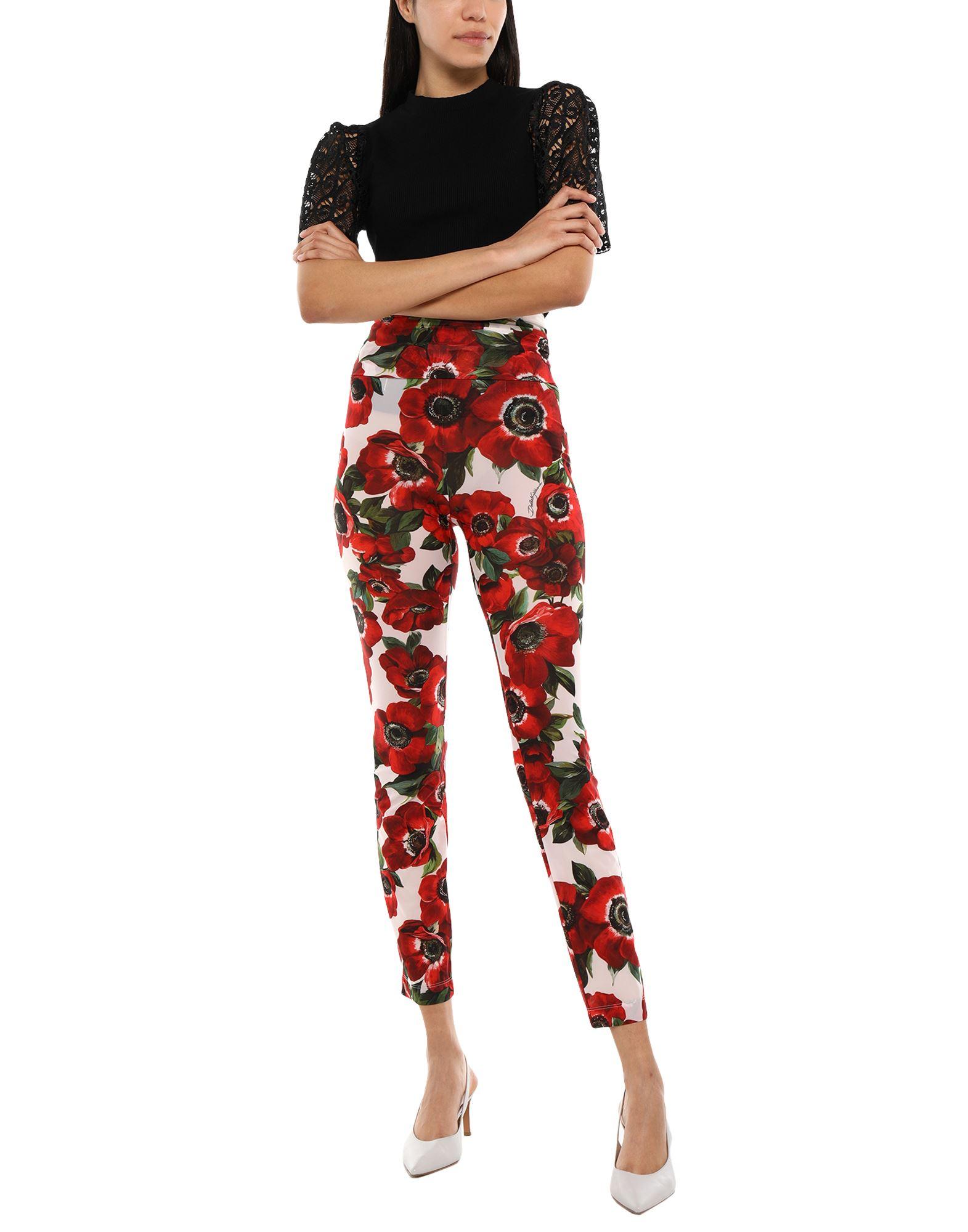 Dolce & Gabbana Tulle Leggings in Red - Lyst