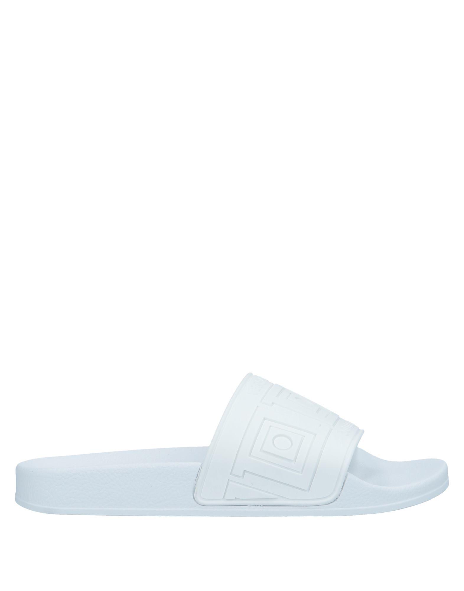 white versace flip flops