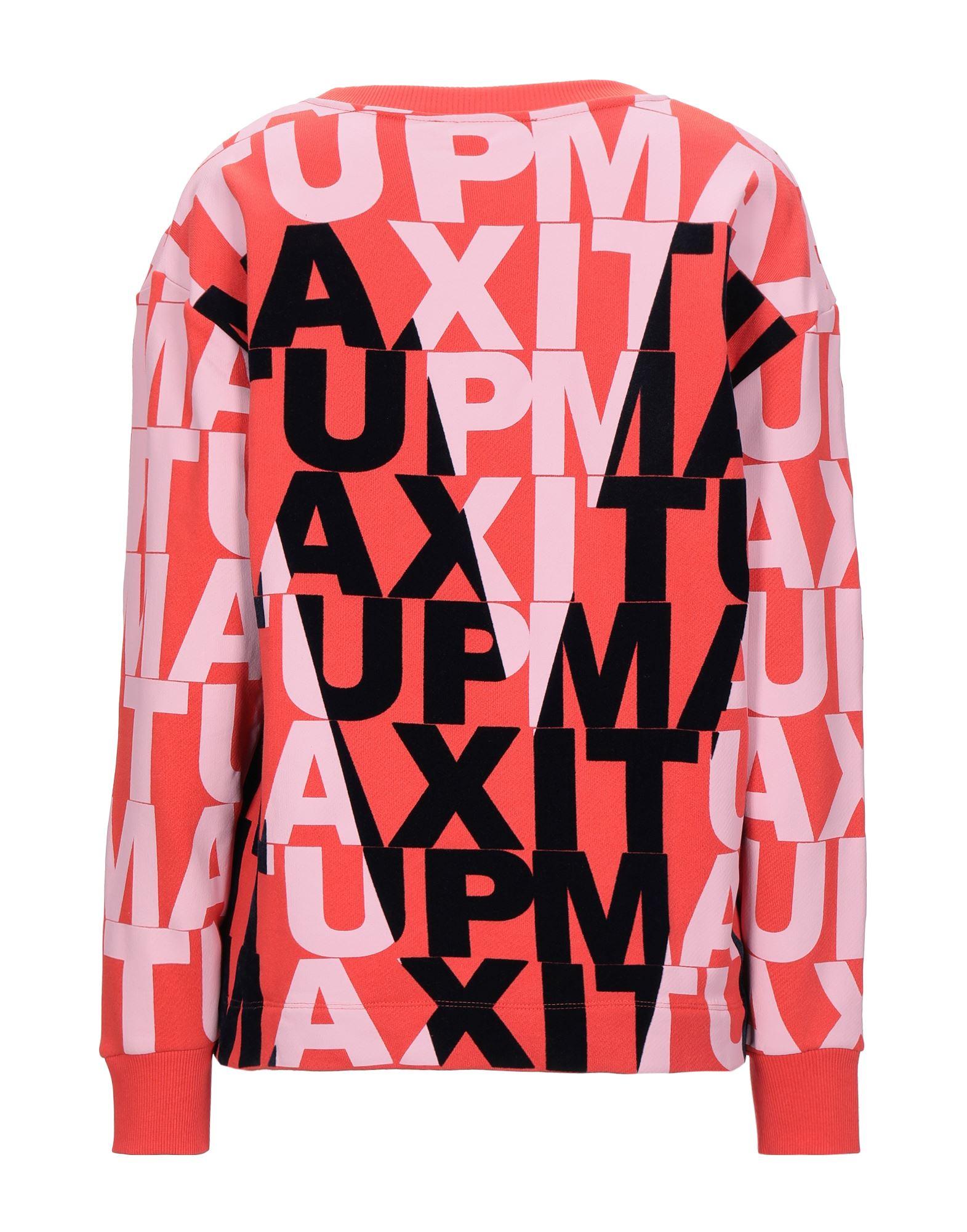 MAX&Co. Fleece Sweatshirt in Red - Lyst