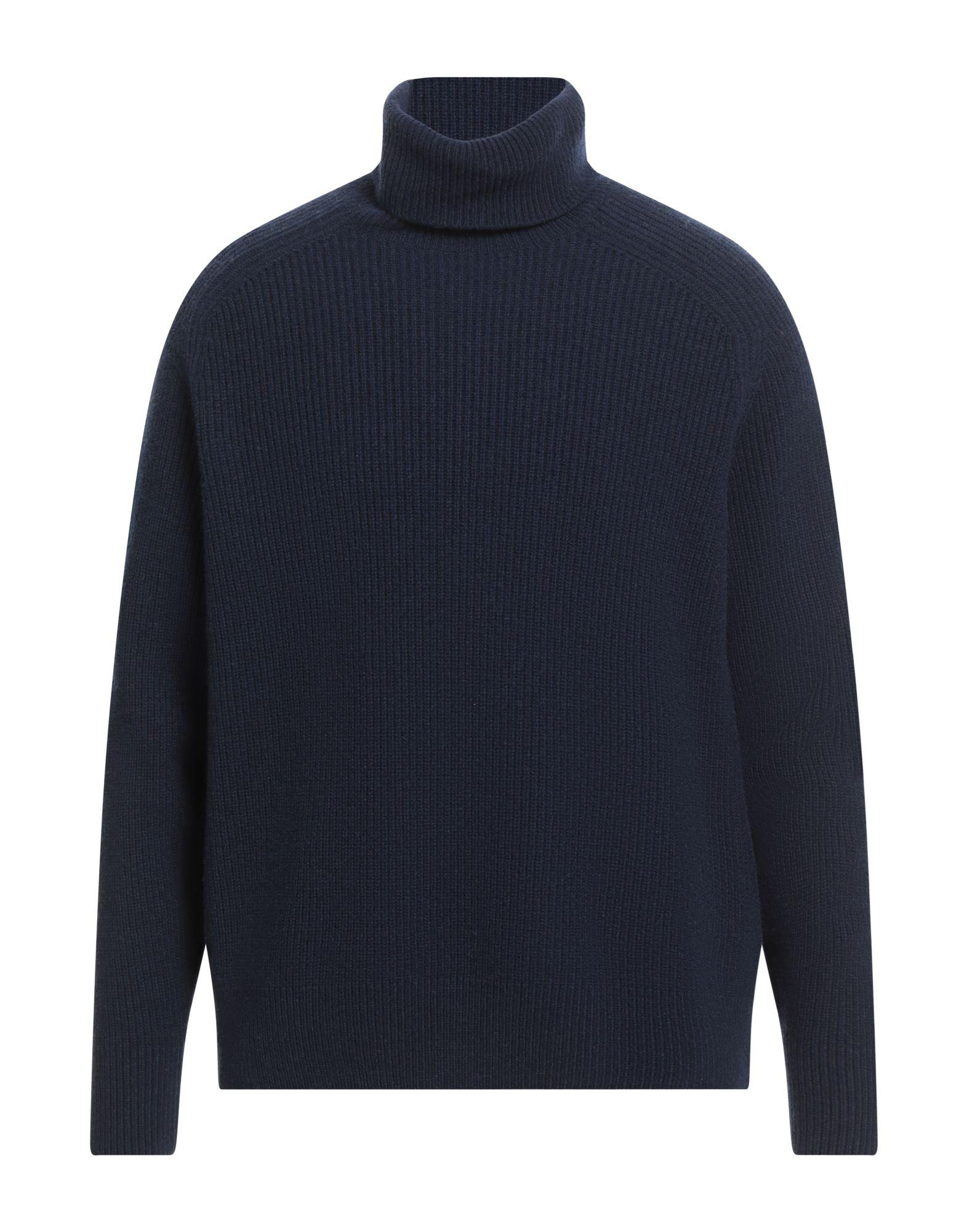 スウェット・トレーナー BOSS Logo Embroidered Wool Blend Turtle Neck Sweater Navy BOSS Logo Embroidered Wool Blend Turtle Neck Sweater Black