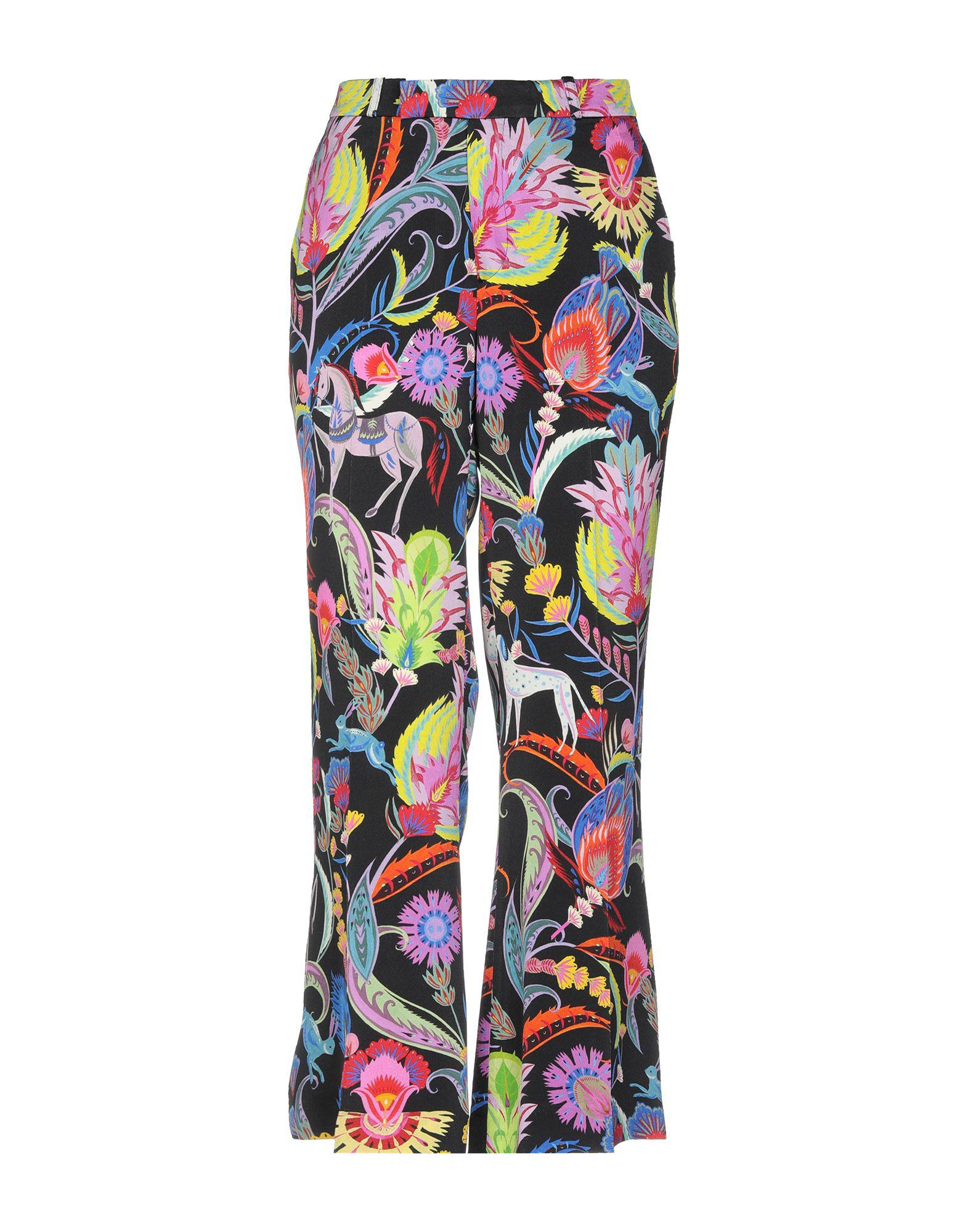 Etro Synthetic Casual Pants in Black - Lyst