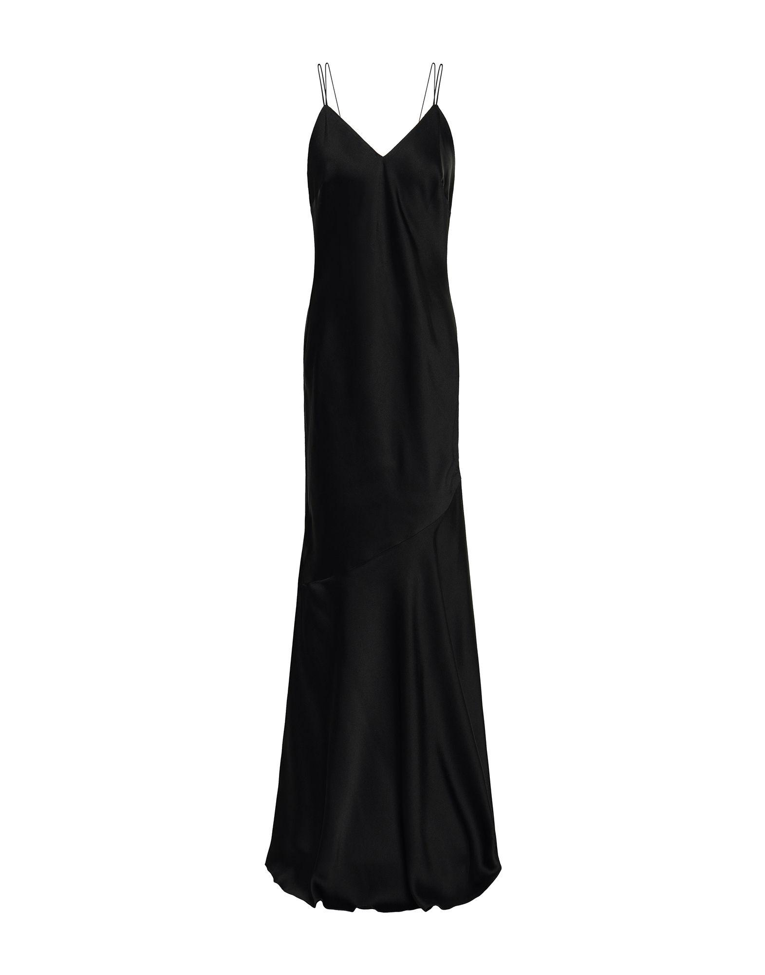 black dresser 4 drawer Yvette Slip Maxi Dress With Asymmetrical Hem - Black