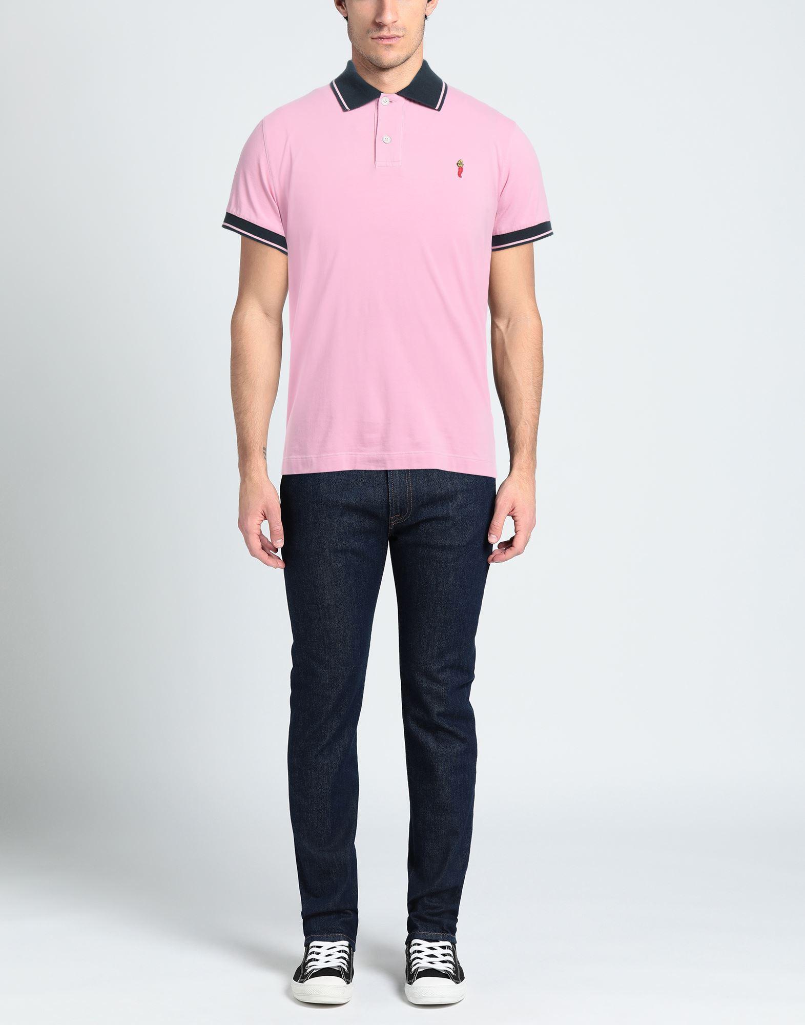 Cooperativa Pescatori Posillipo Polo Shirt in Pink for Men | Lyst