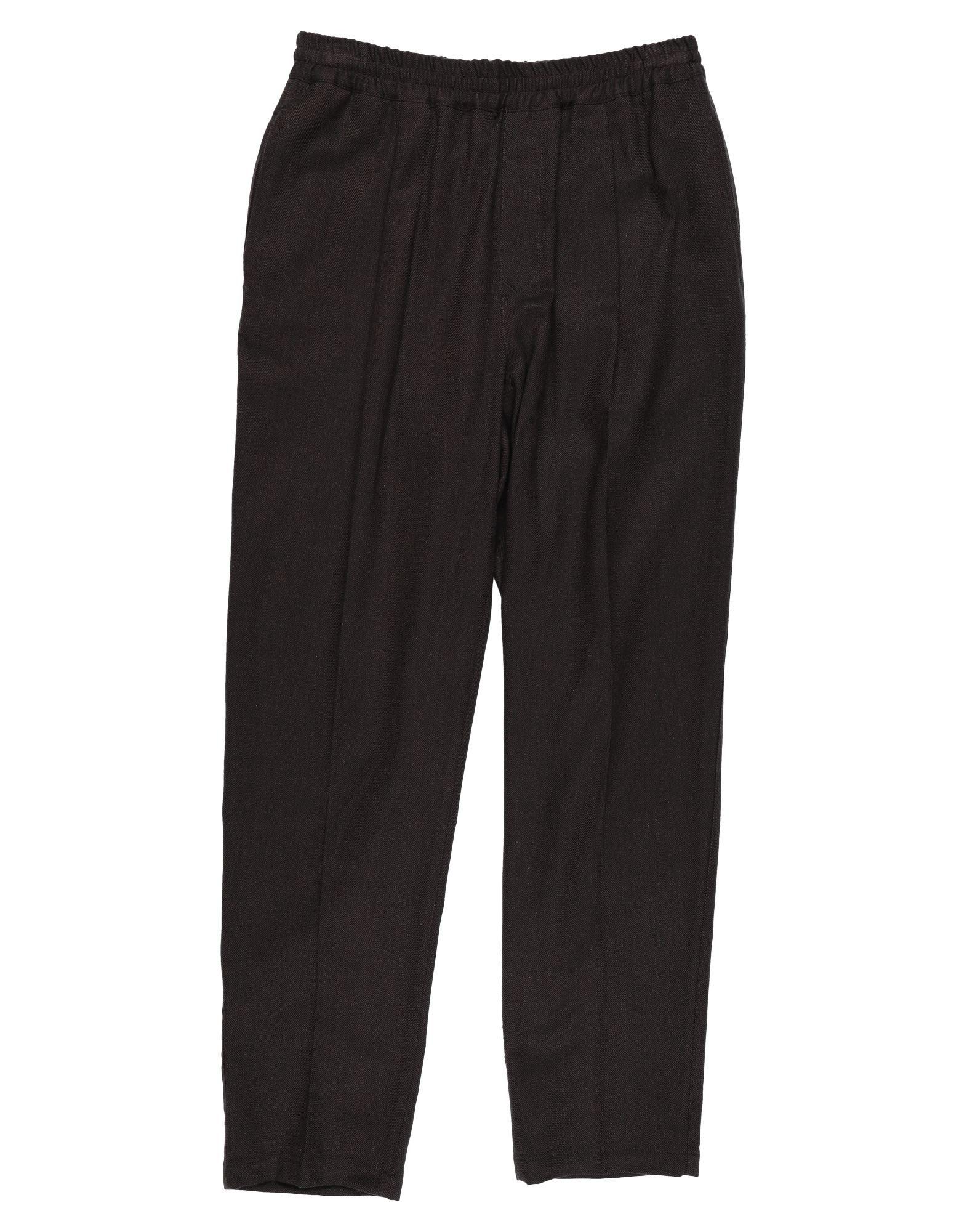The Gigi Flannel Casual Pants in Dark Brown (Brown) for Men - Lyst