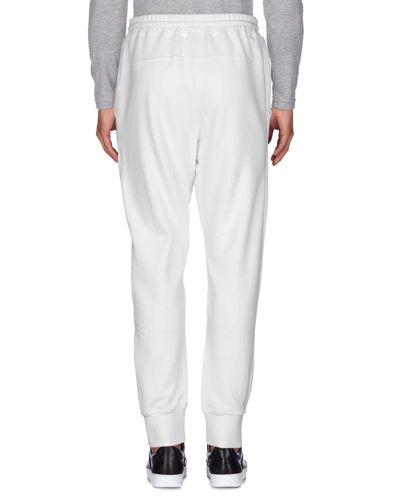 adidas Originals Fleece Casual Pants in White for Men - Lyst