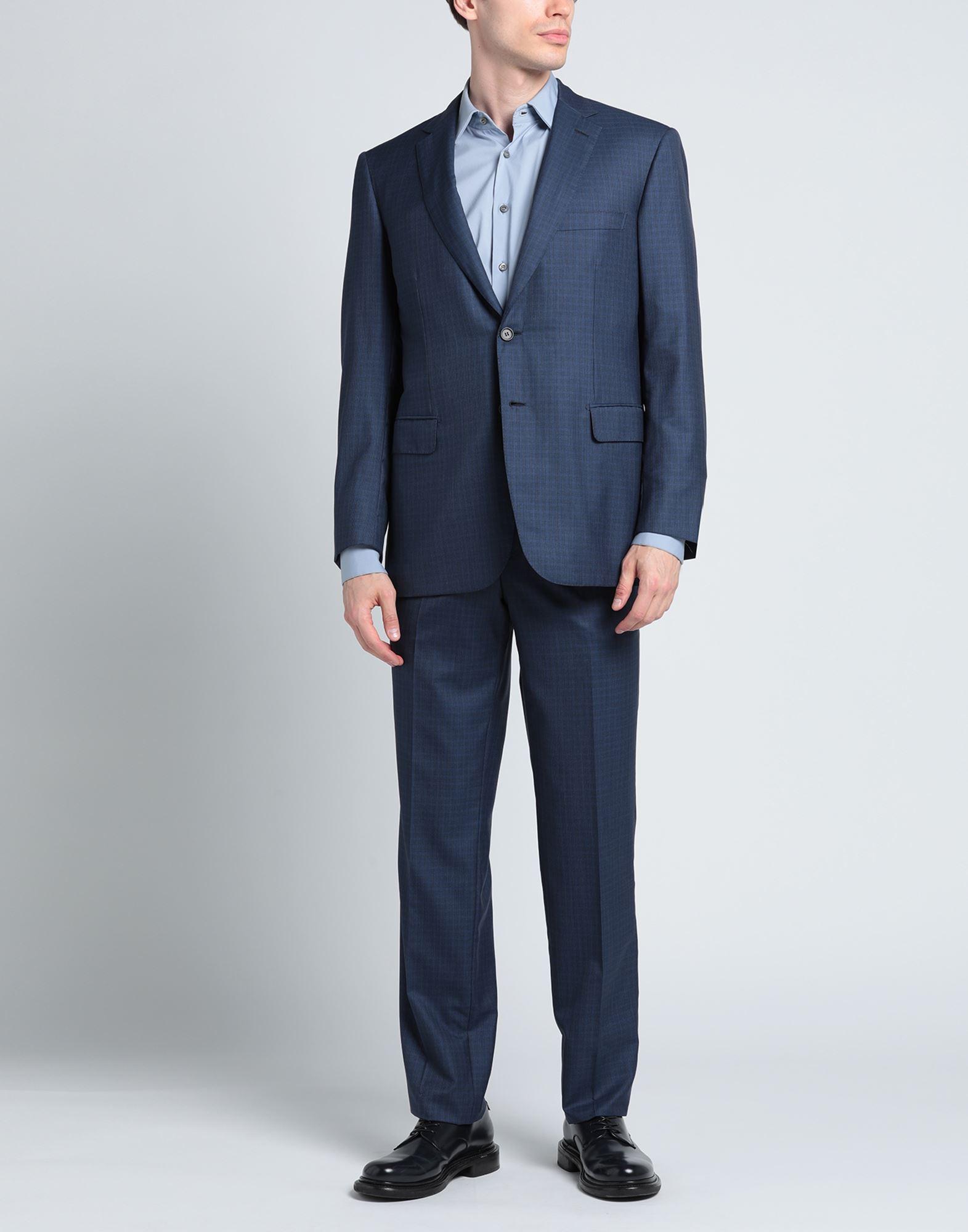BRIONI suit 'Brunico' grey-blue patterned | BRAUN Hamburg