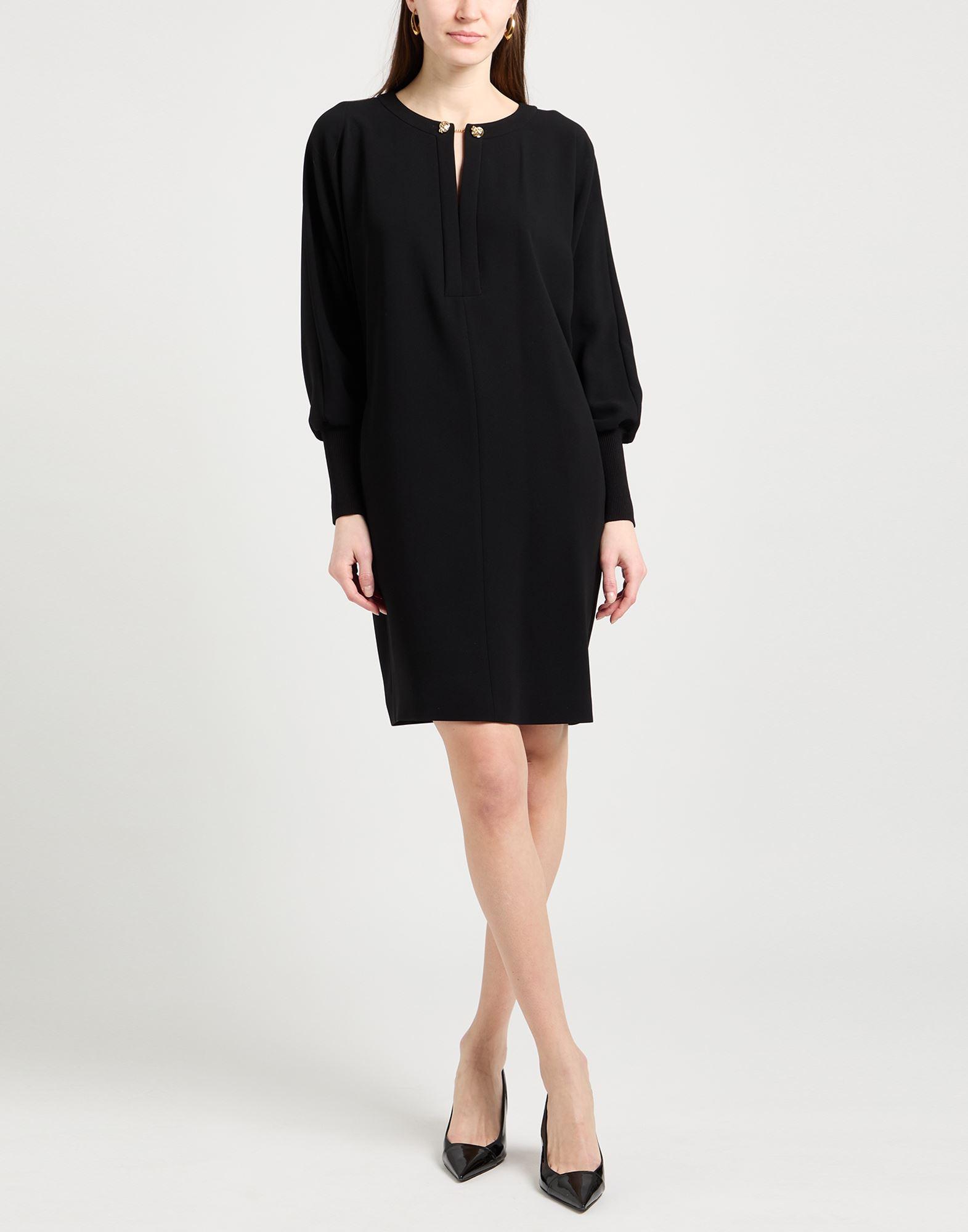max mara black mini dress Zarella velvet and satin minidress in black - Max Mara