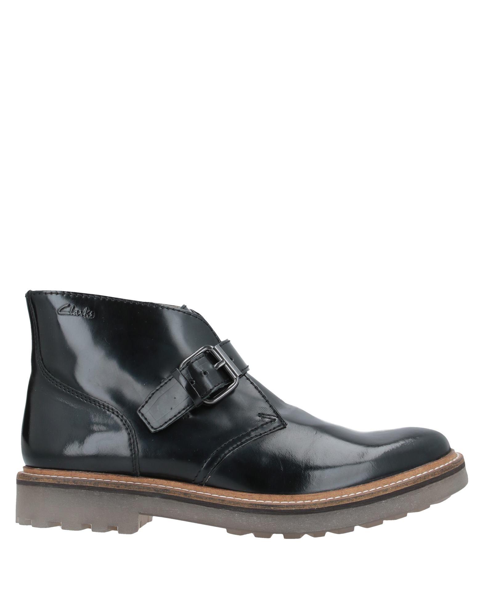 clarks black ankle boots