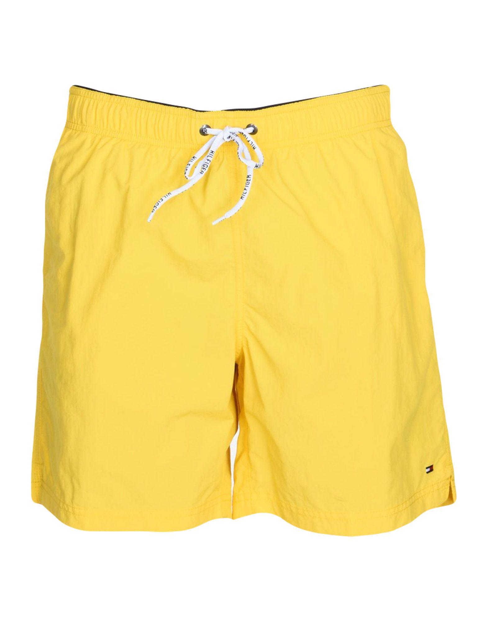 yellow tommy hilfiger swim shorts