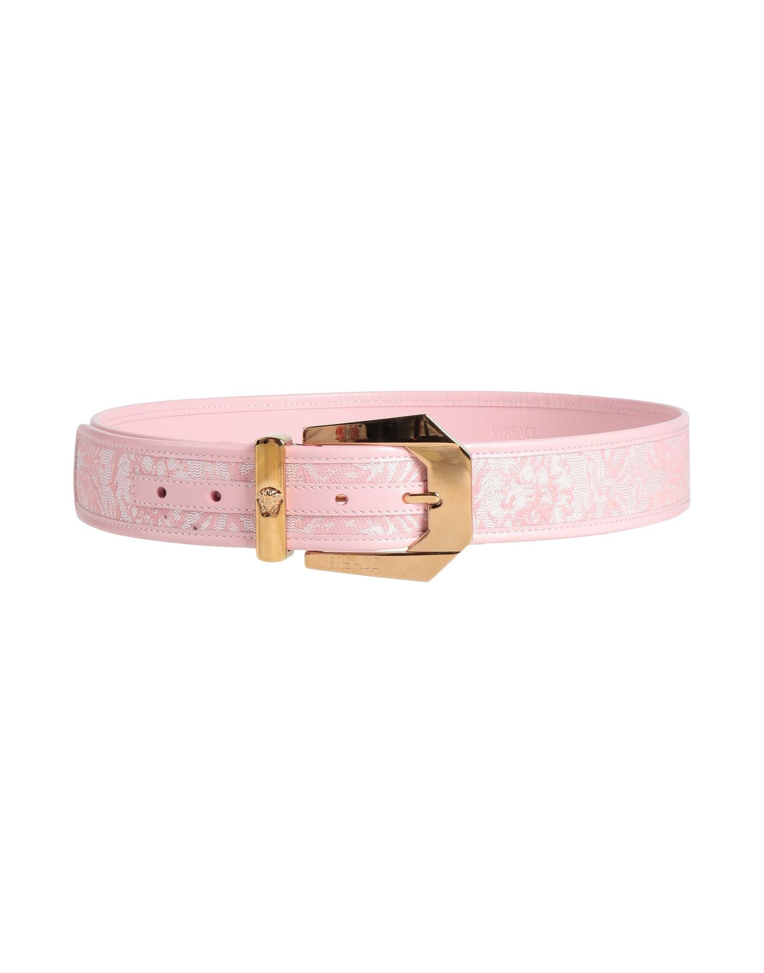 Pink Versace Women’s light pink belt Medusa leather belt Versace Pink size 90 cm in Leather  main image 2