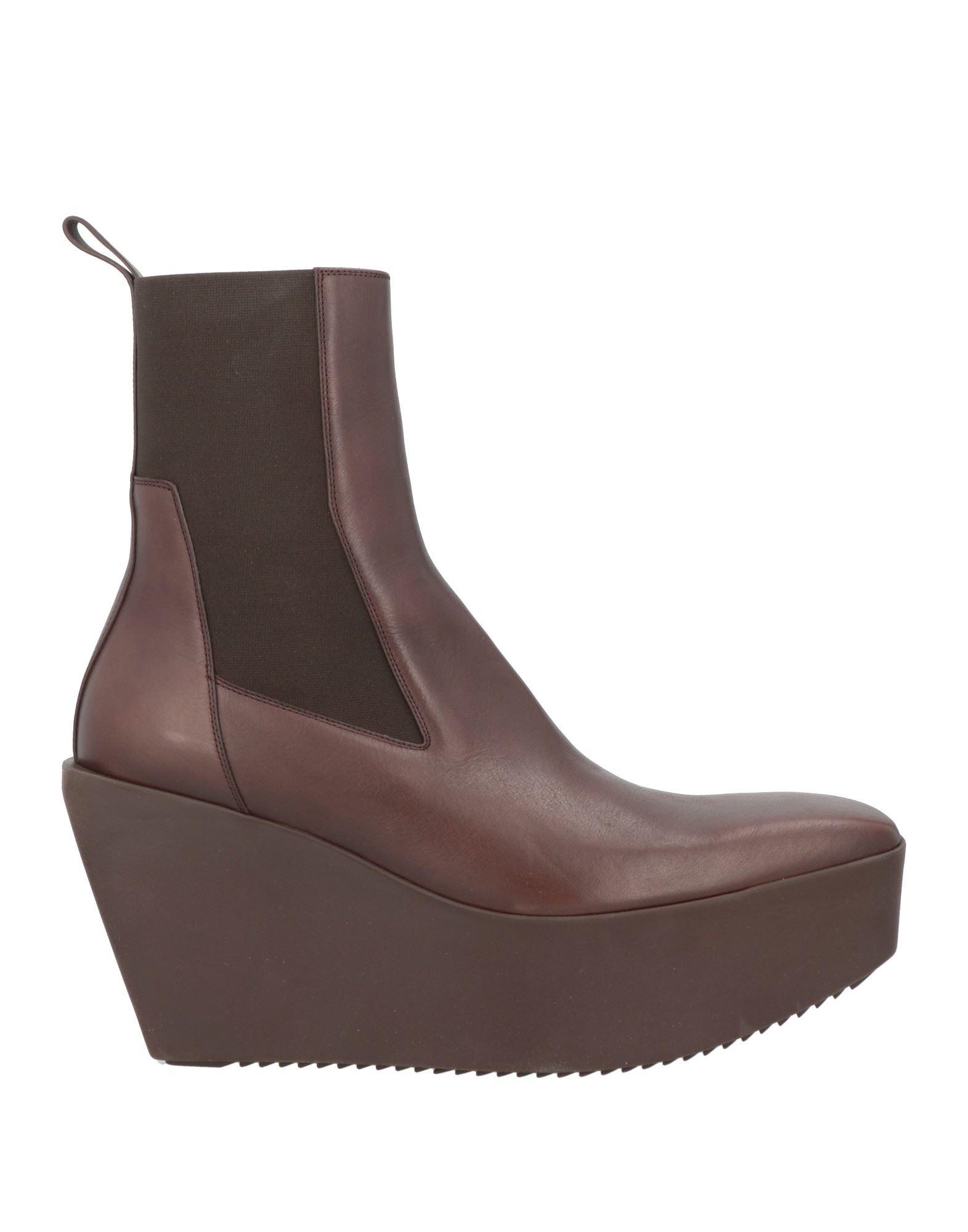 Rick Owens Brown Calfskin Ankle Men\'s Boots Rick Owens Ankle Boots Leather in Brown for Men | Lyst main image 3