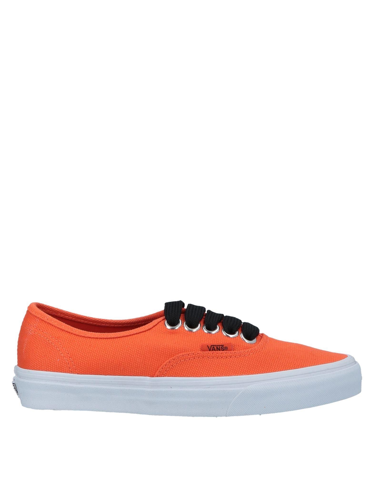 low top orange vans