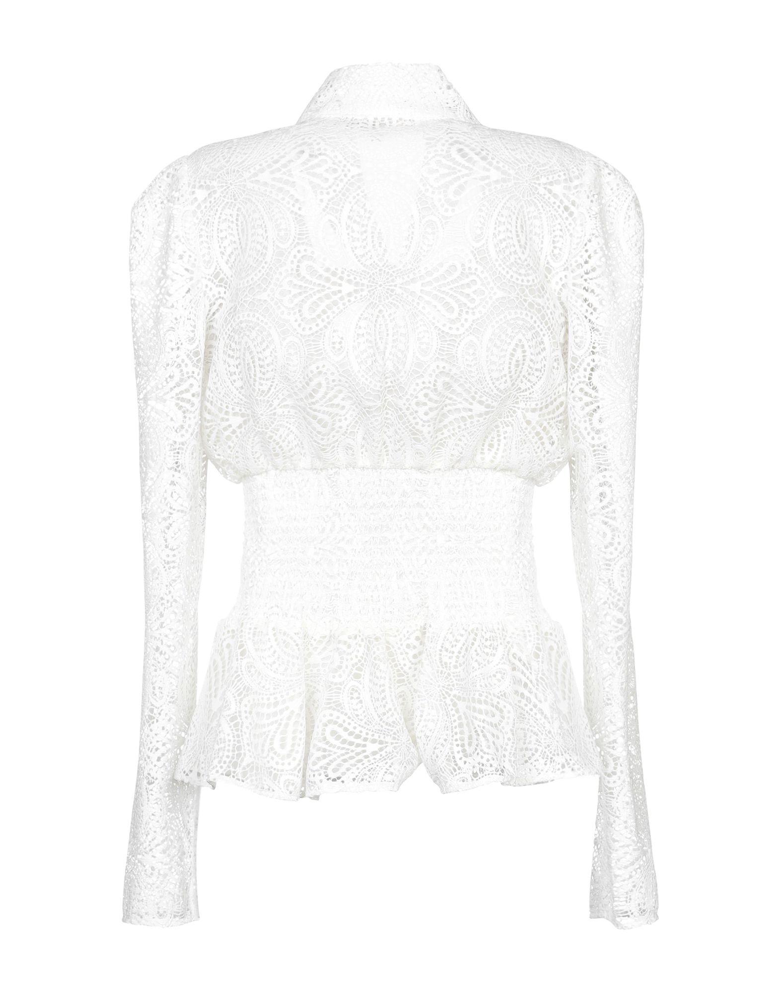 Maje Lace Blouse in White - Lyst
