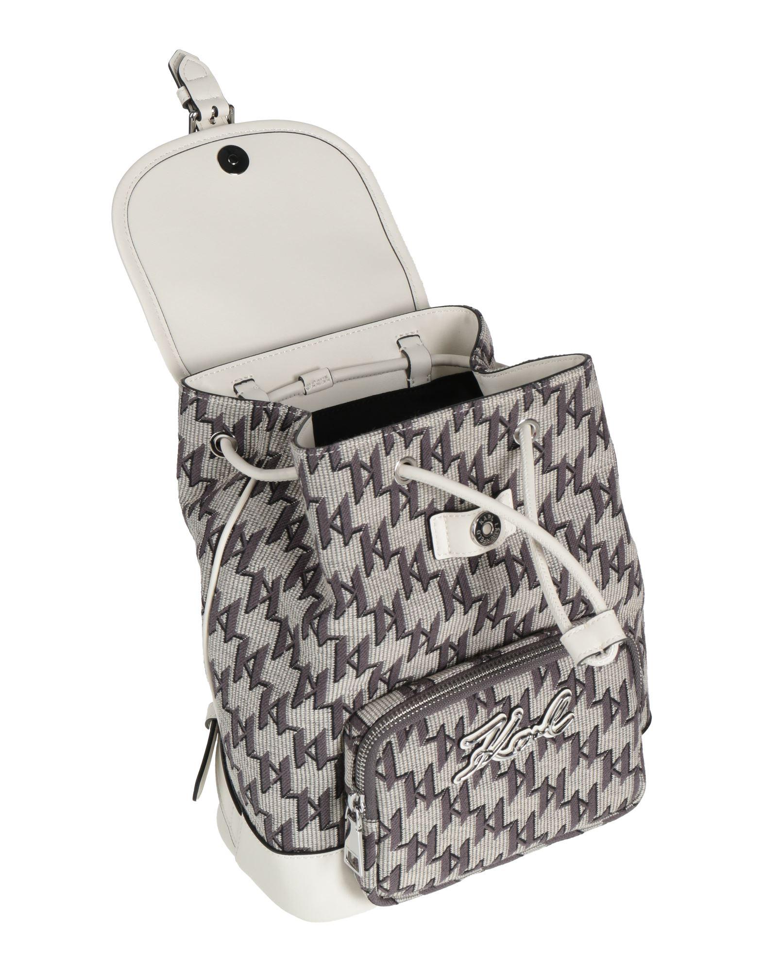 Karl Lagerfeld Mini Style Checkered Backpack purse Karl Lagerfeld Rainbow Checkered Pixel | Mercari main image 3