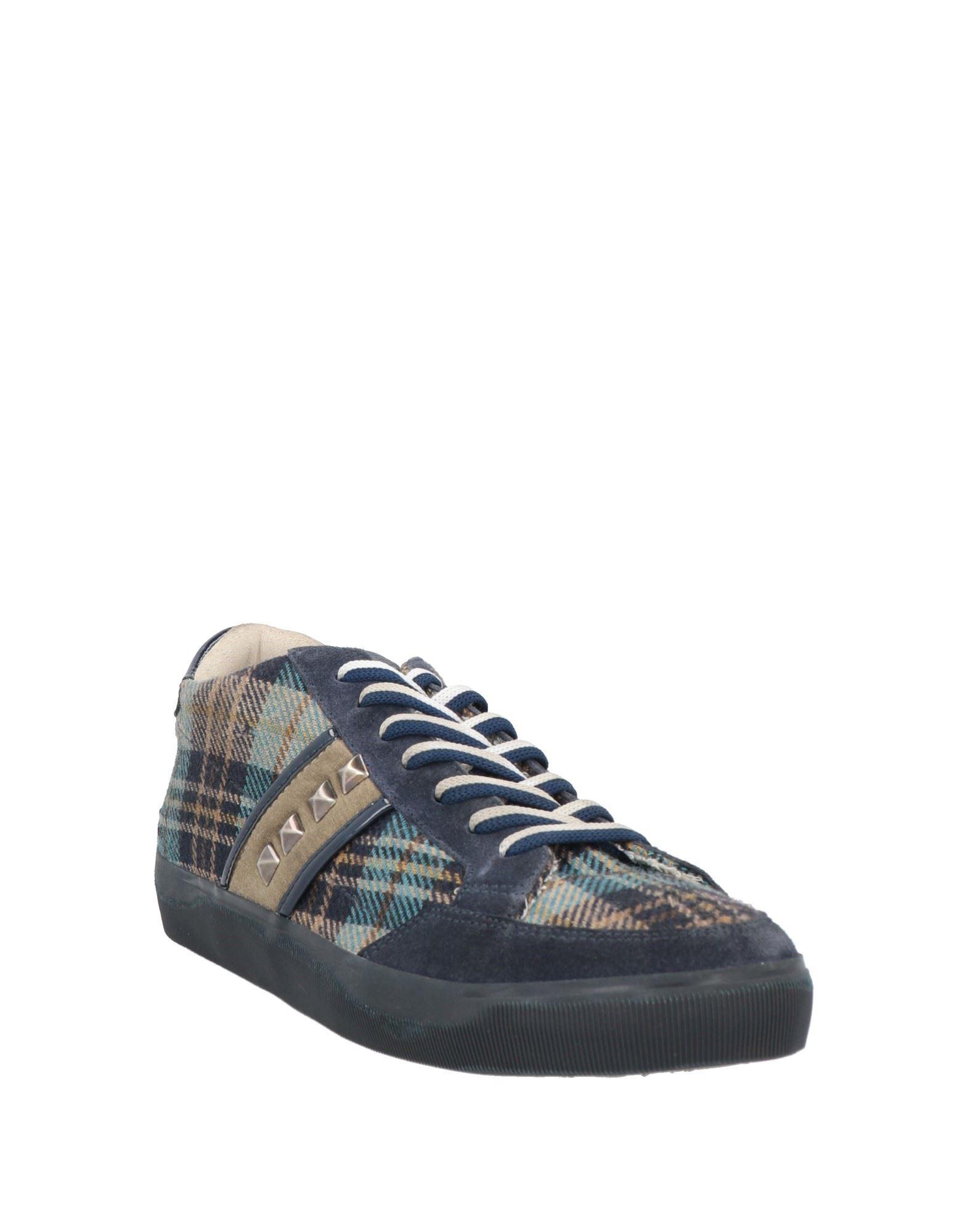 Leather Crown Sneakers in Blue for Men | Lyst